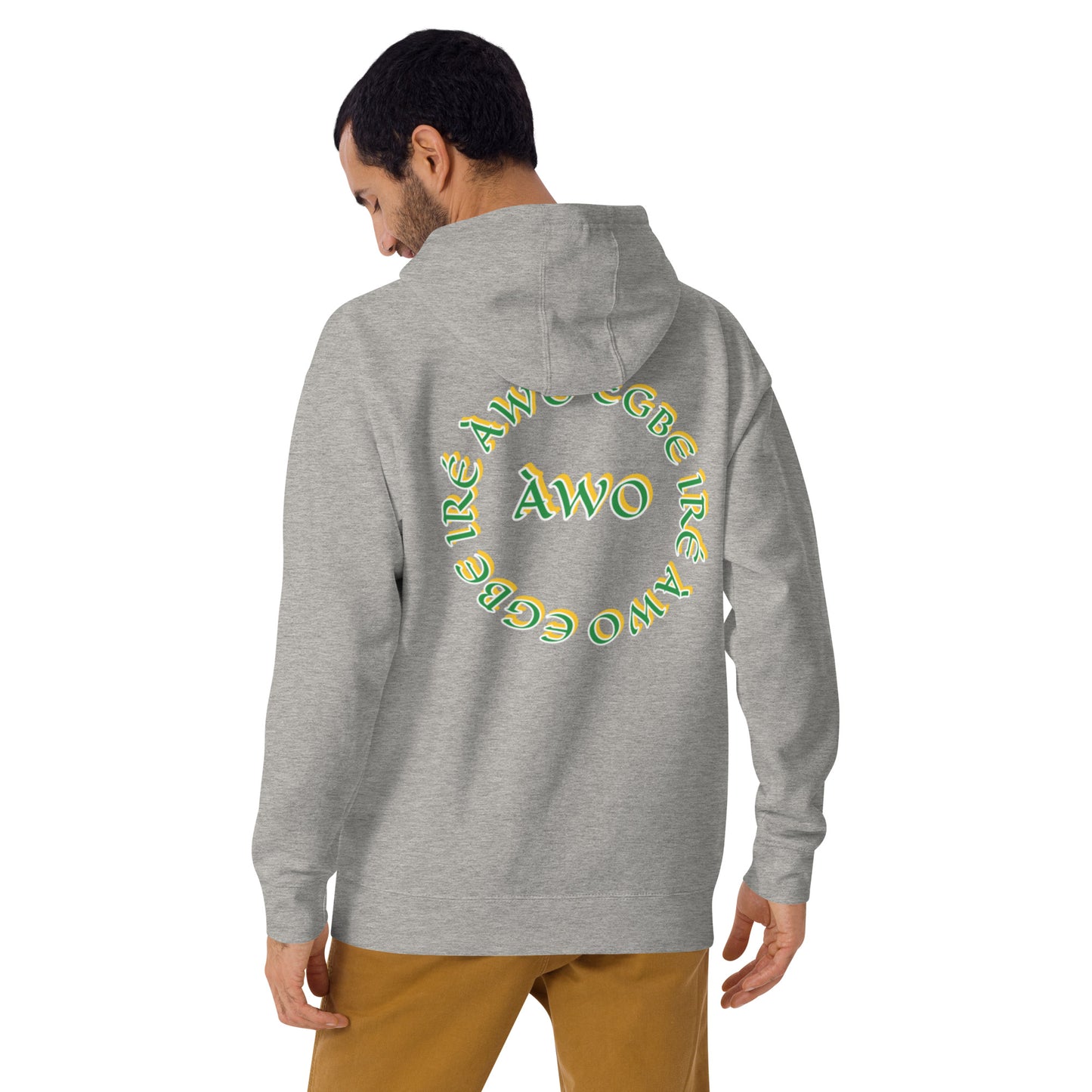 Egbe Iré ÀWO Signature Logo 6 Ifa Lucumi ÀWO Embroidered Unisex Hoodie