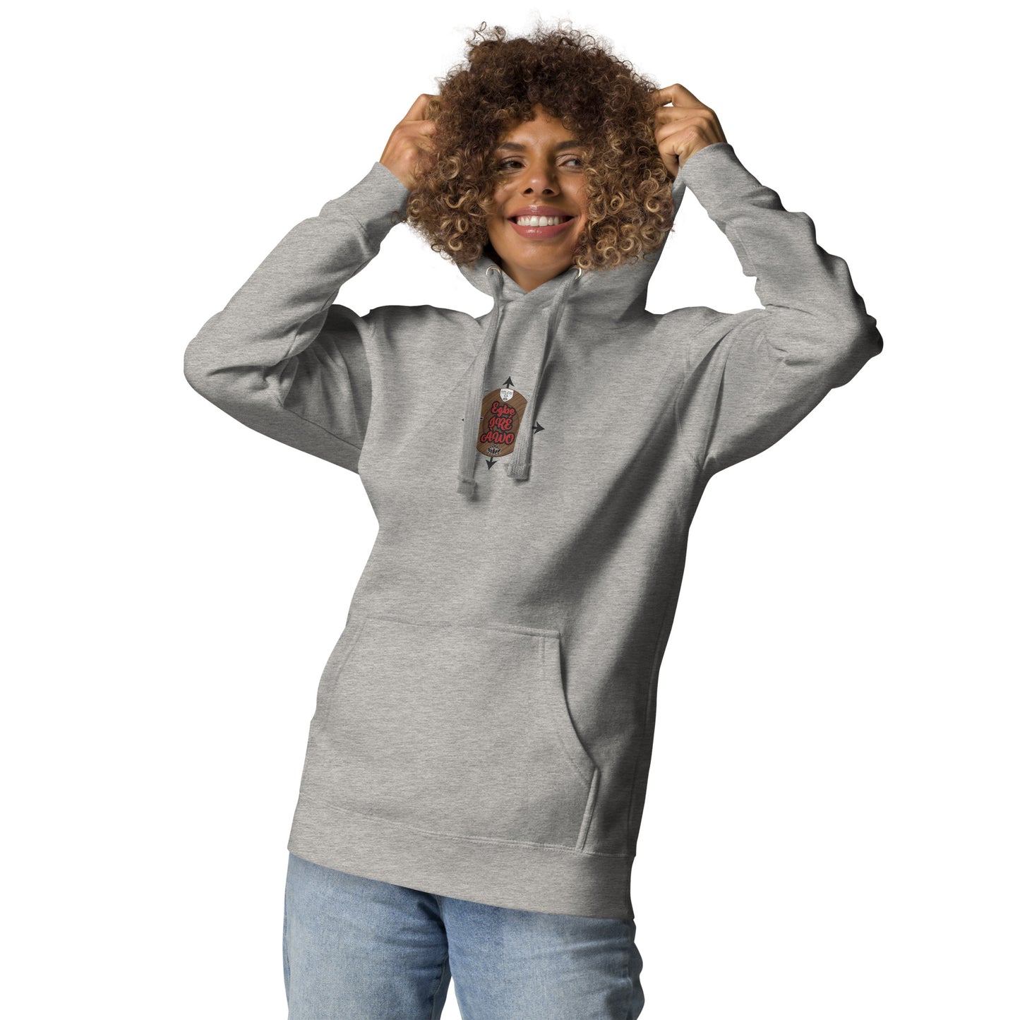 Egbe IRÉ ÀWO Signature Logo 6 ÁJÉ Embroidered Unisex Hoodie