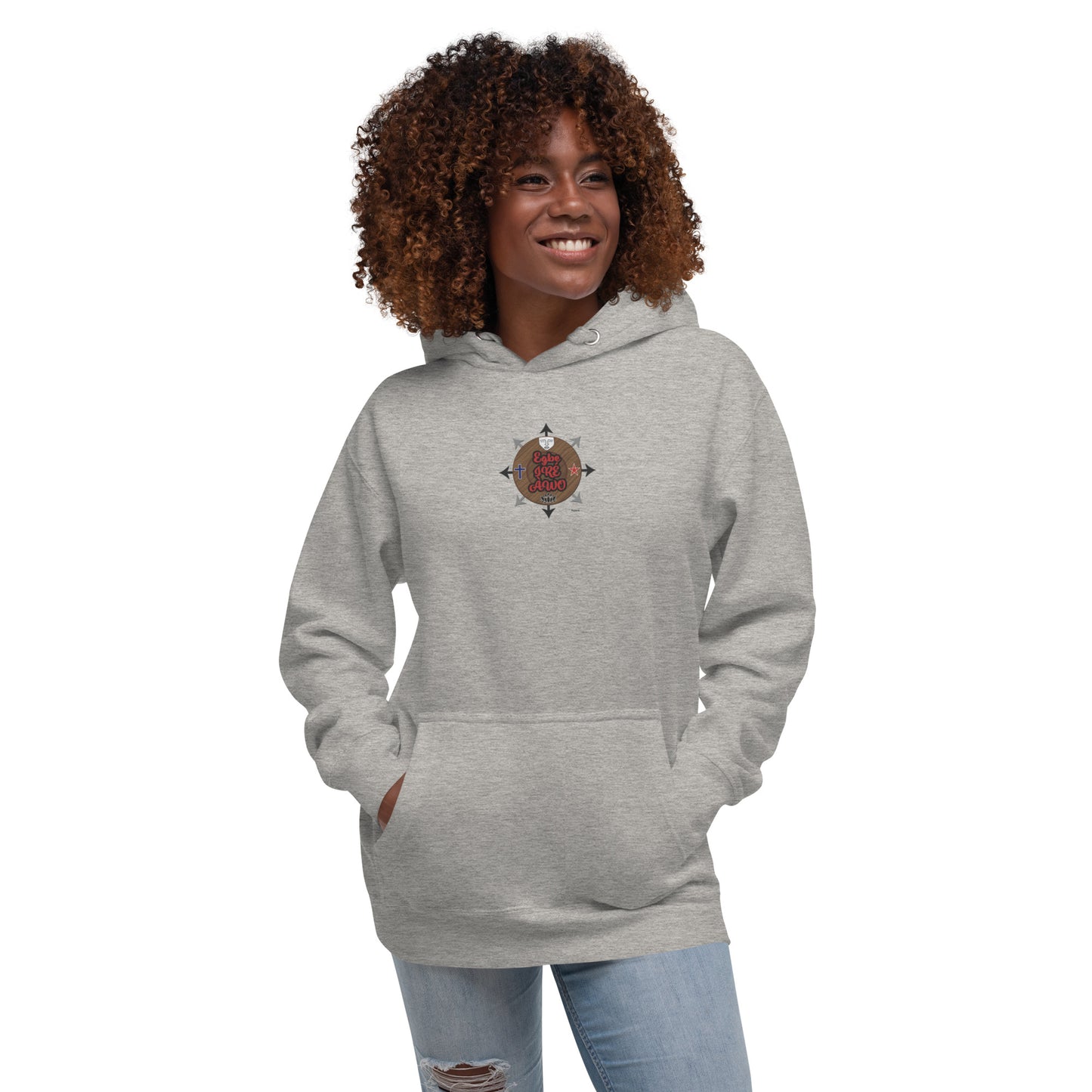 Egbe IRÉ ÀWO Signature Logo 6 ÌYANIFÁ Embroidered Unisex Hoodie