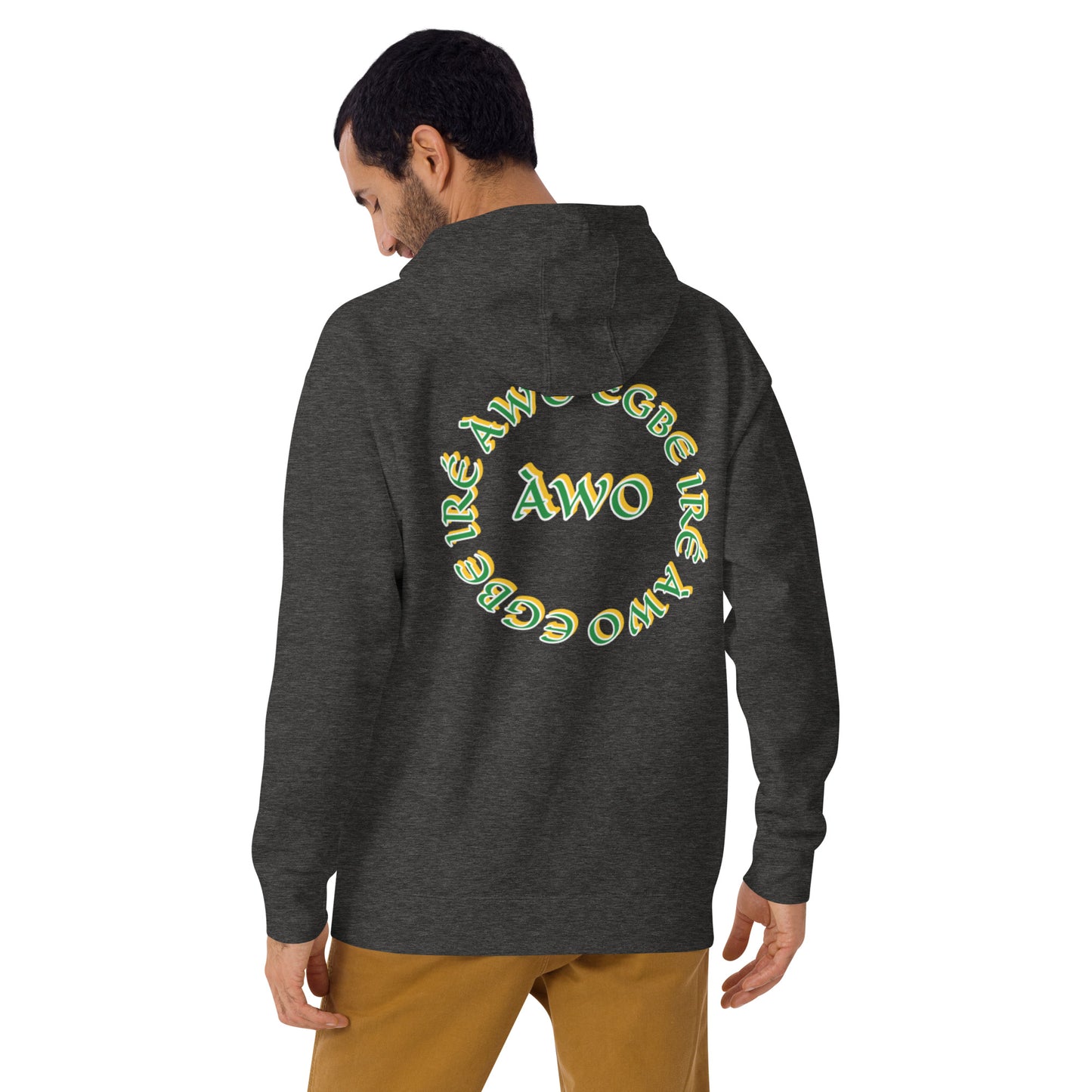 Egbe Iré ÀWO Signature Logo 6 Ifa Lucumi ÀWO Embroidered Unisex Hoodie