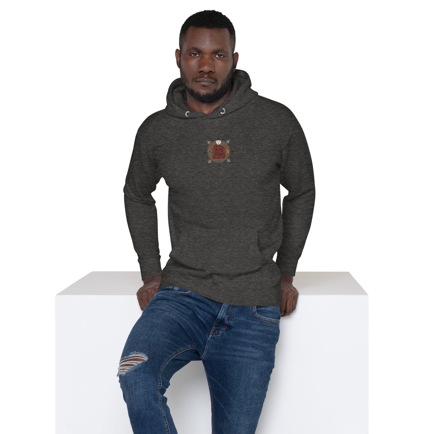 Egbe IRÉ ÀWO Signature Logo 6 ÀWO Embroidered Unisex Hoodie