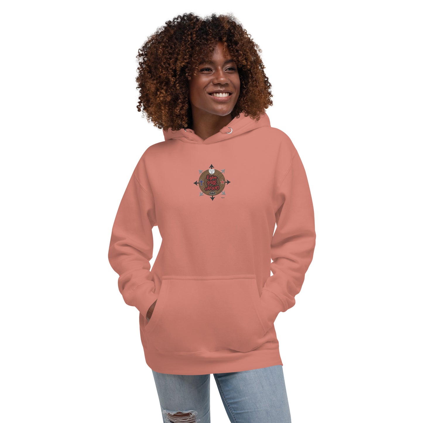 Egbe IRÉ ÀWO Signature Logo 6 ÌYANIFÁ Embroidered Unisex Hoodie