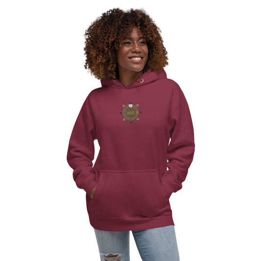 Egbe Iré ÀWO Signature Logo 6 Ifa Isese ÌYANIFÁ Embroidered Unisex Hoodie