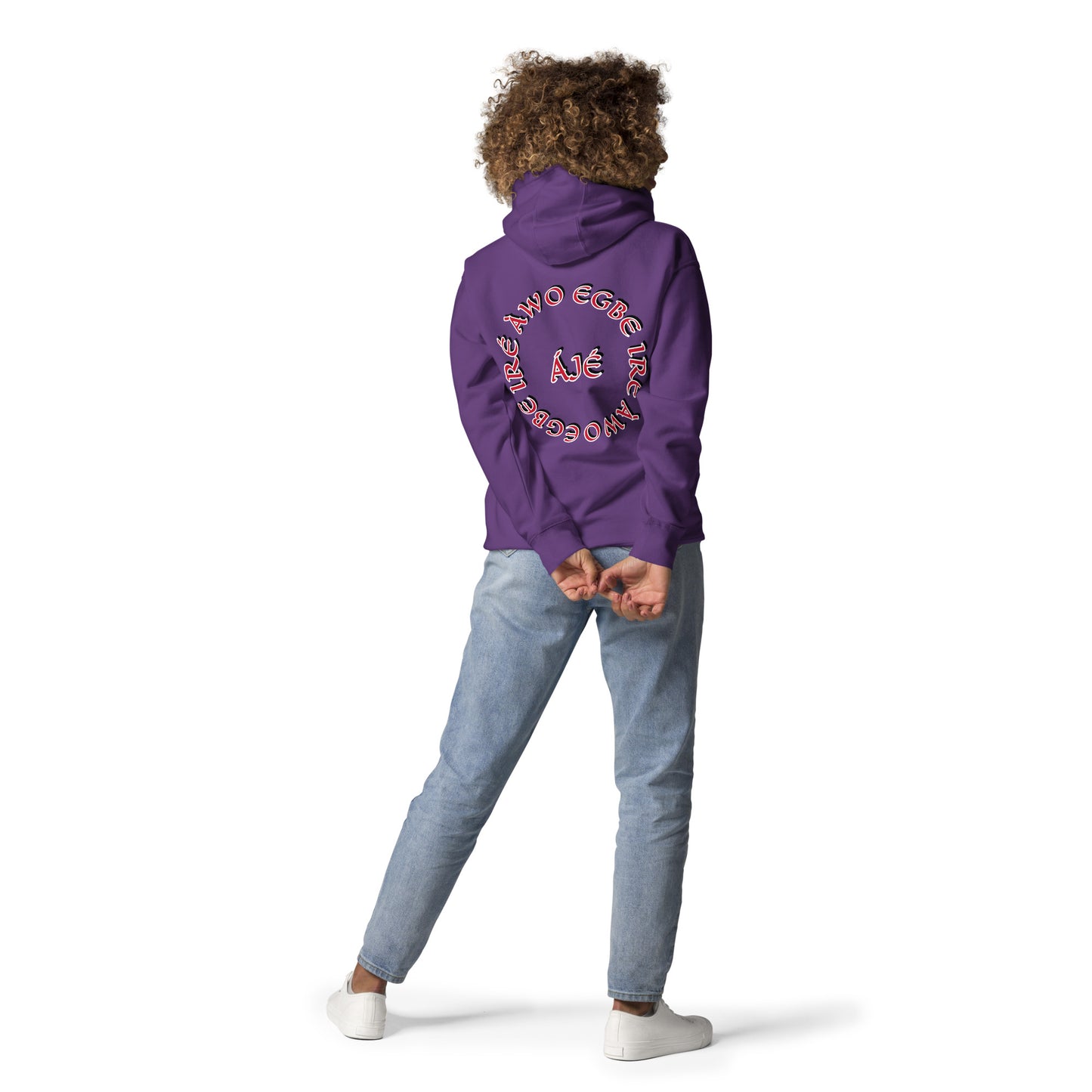 Egbe IRÉ ÀWO Signature Logo 6 ÁJÉ Embroidered Unisex Hoodie