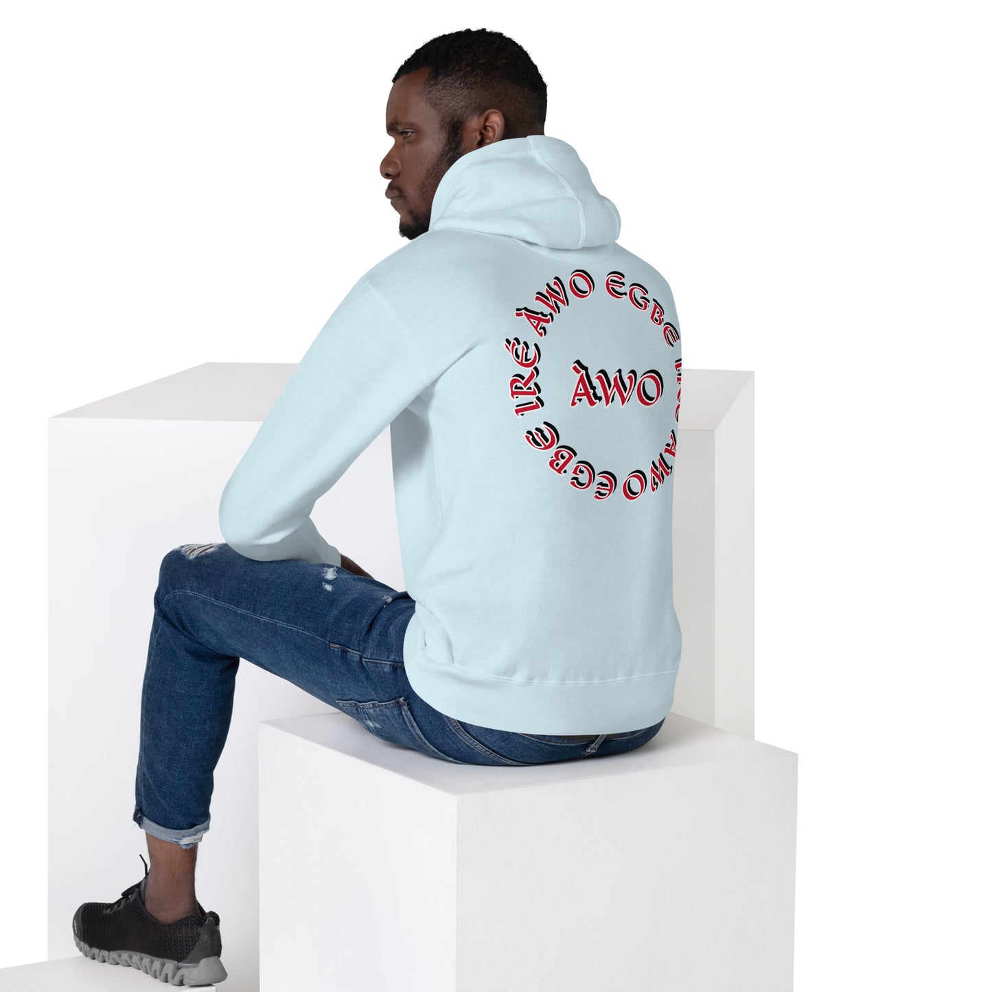 Egbe IRÉ ÀWO Signature Logo 6 ÀWO Embroidered Unisex Hoodie