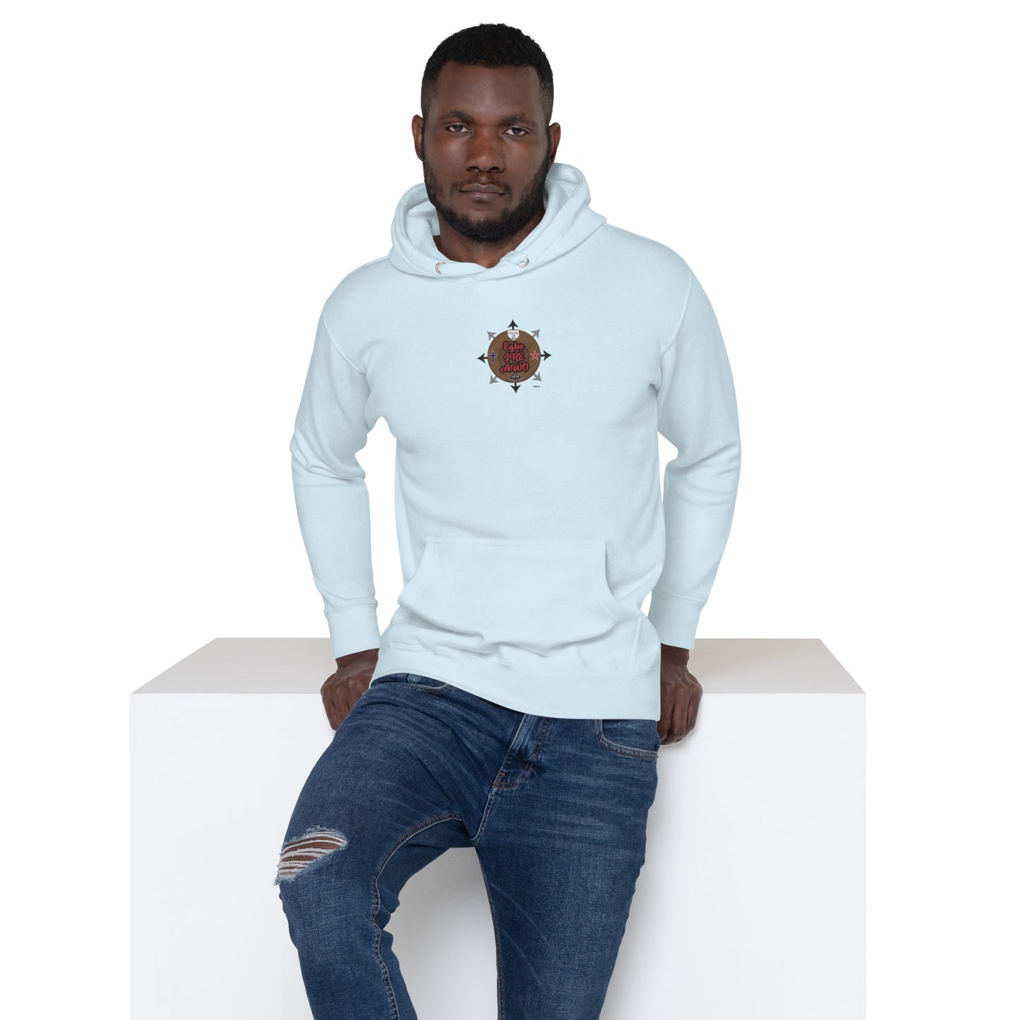 Egbe IRÉ ÀWO Signature Logo 6 ÀWO Embroidered Unisex Hoodie