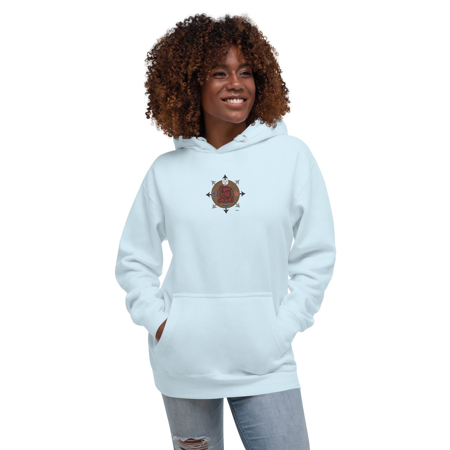 Egbe IRÉ ÀWO Signature Logo 6 ÌYANIFÁ Embroidered Unisex Hoodie