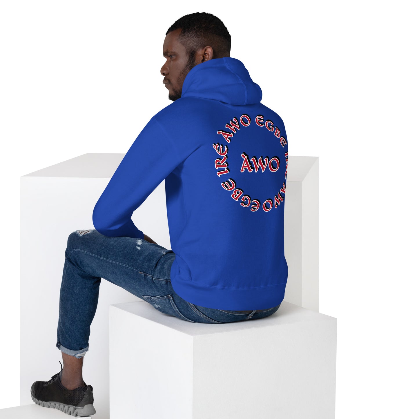 Egbe IRÉ ÀWO Signature Logo 6 ÀWO Embroidered Unisex Hoodie