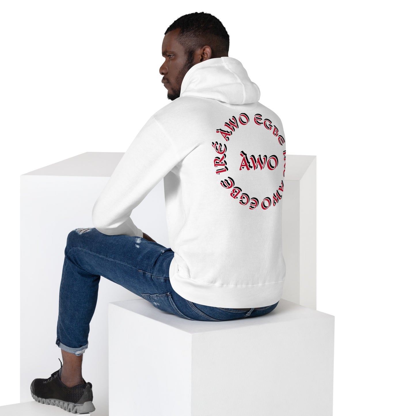 Egbe IRÉ ÀWO Signature Logo 6 ÀWO Embroidered Unisex Hoodie