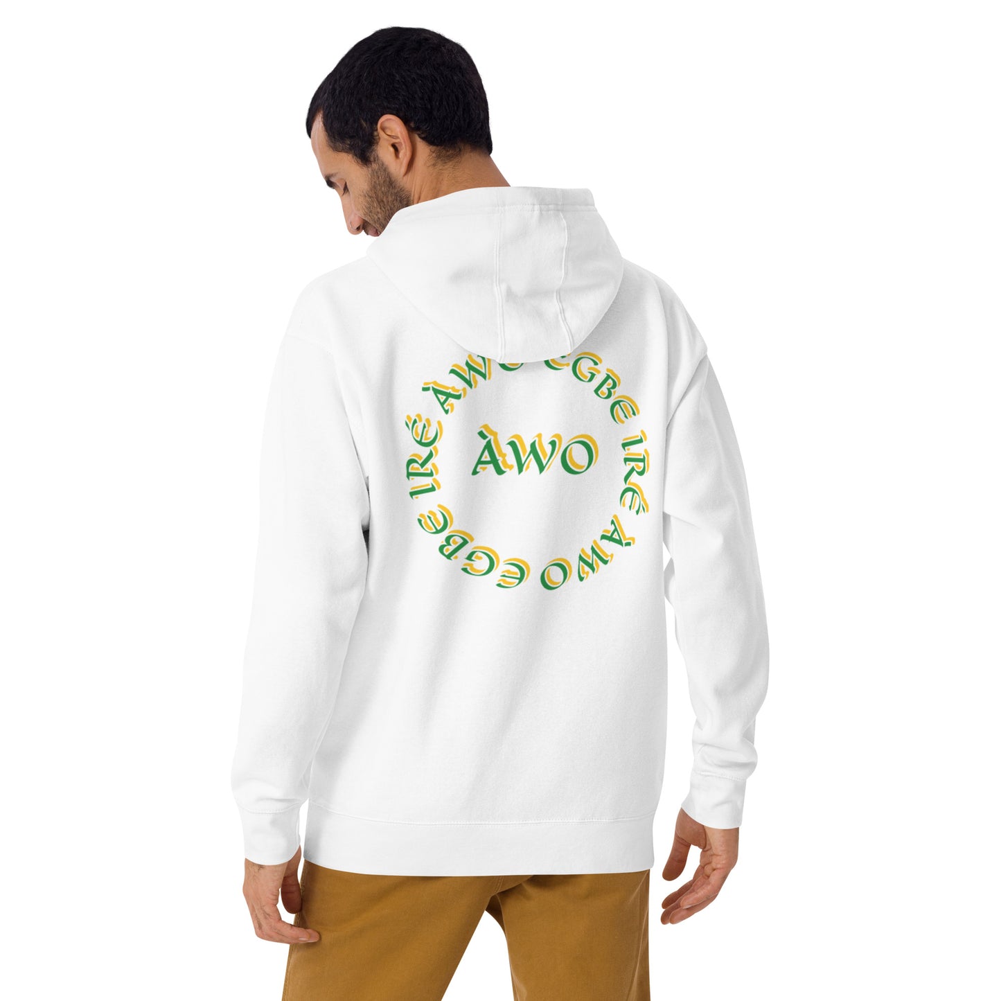 Egbe Iré ÀWO Signature Logo 6 Ifa Lucumi ÀWO Embroidered Unisex Hoodie