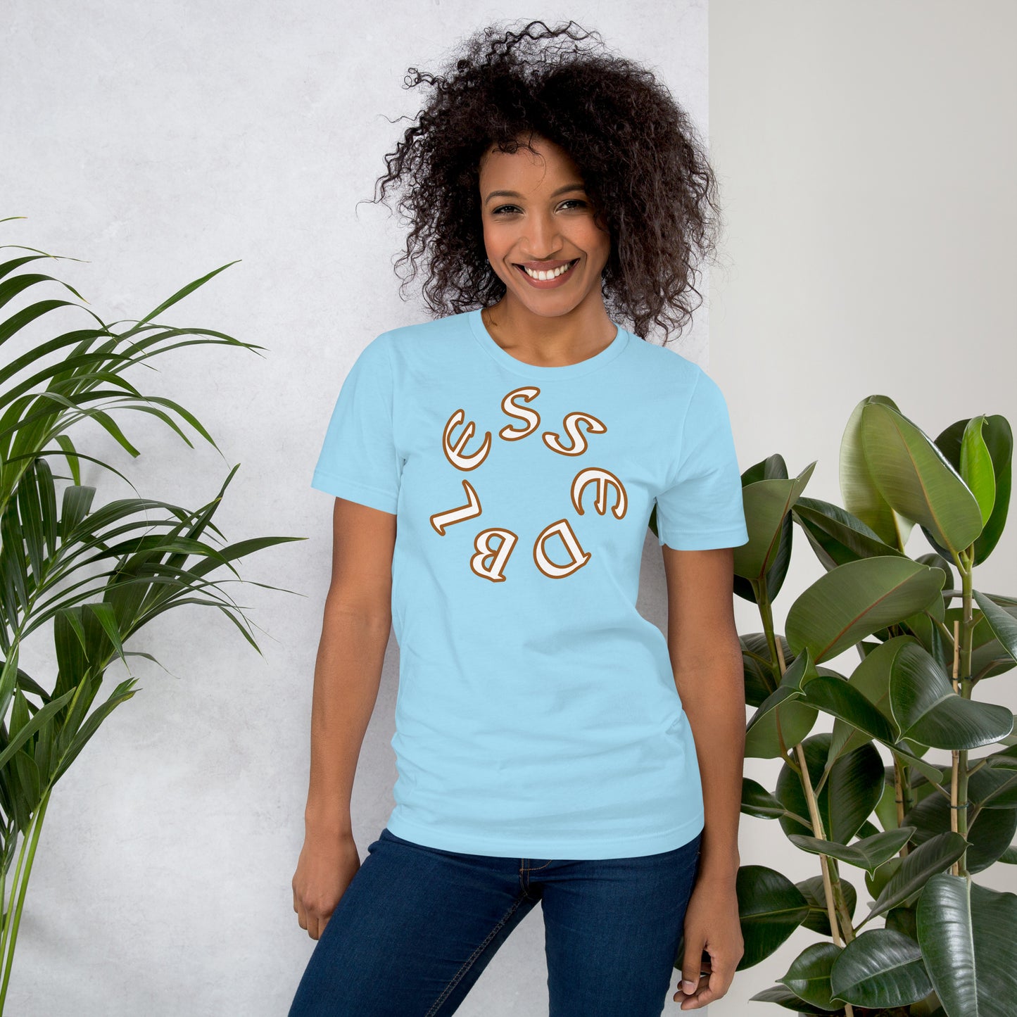 Blessed scrambled Unisex t-shirt