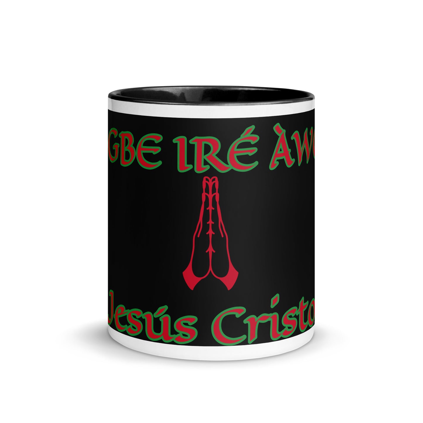 Egbe Jesús Cristo 1 black Mug with Color Inside