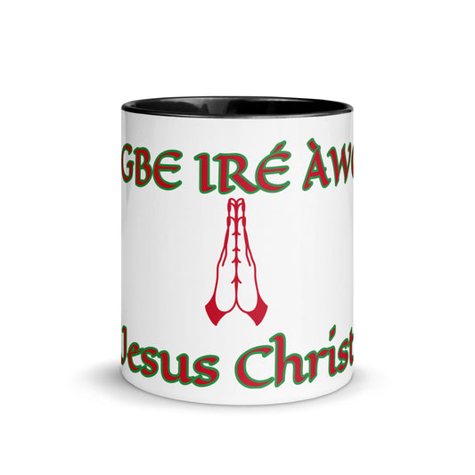 Egbe Jesus Christ 1 white Mug with Color Inside