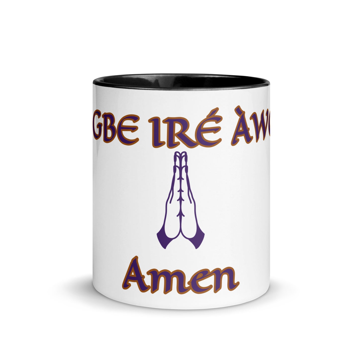 Egbe Amén 2 white Mug with Color Inside