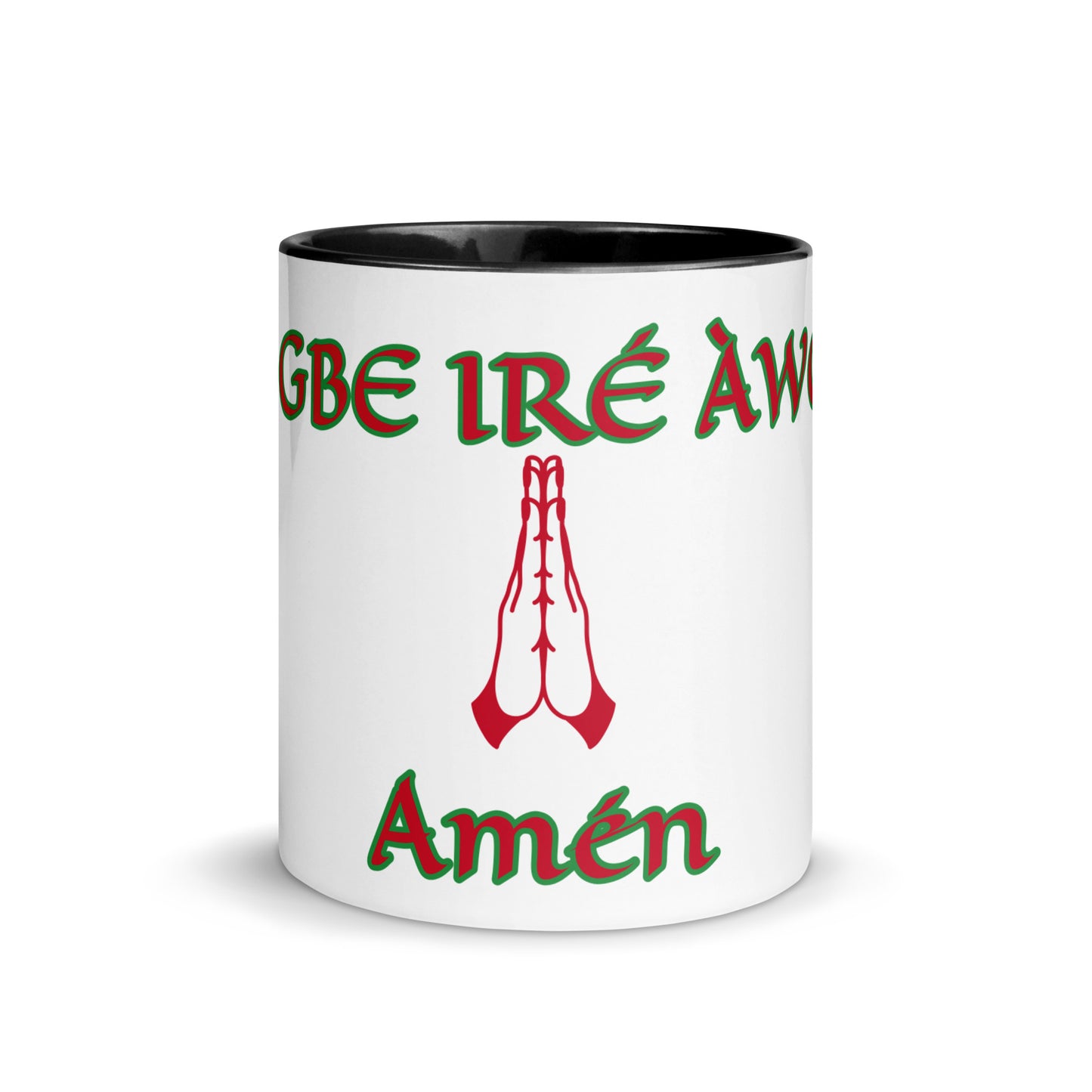 Egbe Amén 1 white Mug with Color Inside