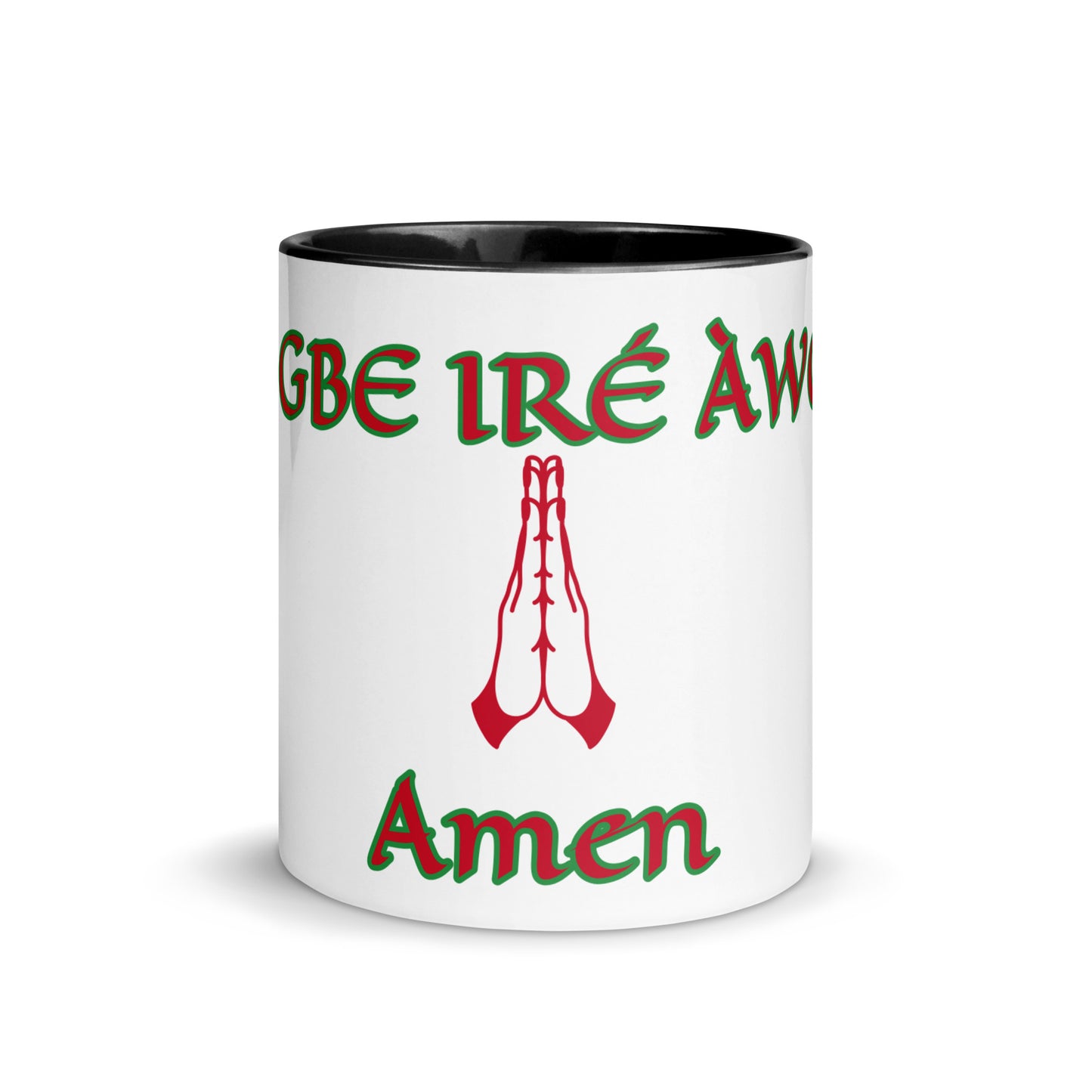 Egbe Amen 1 white Mug with Color Inside