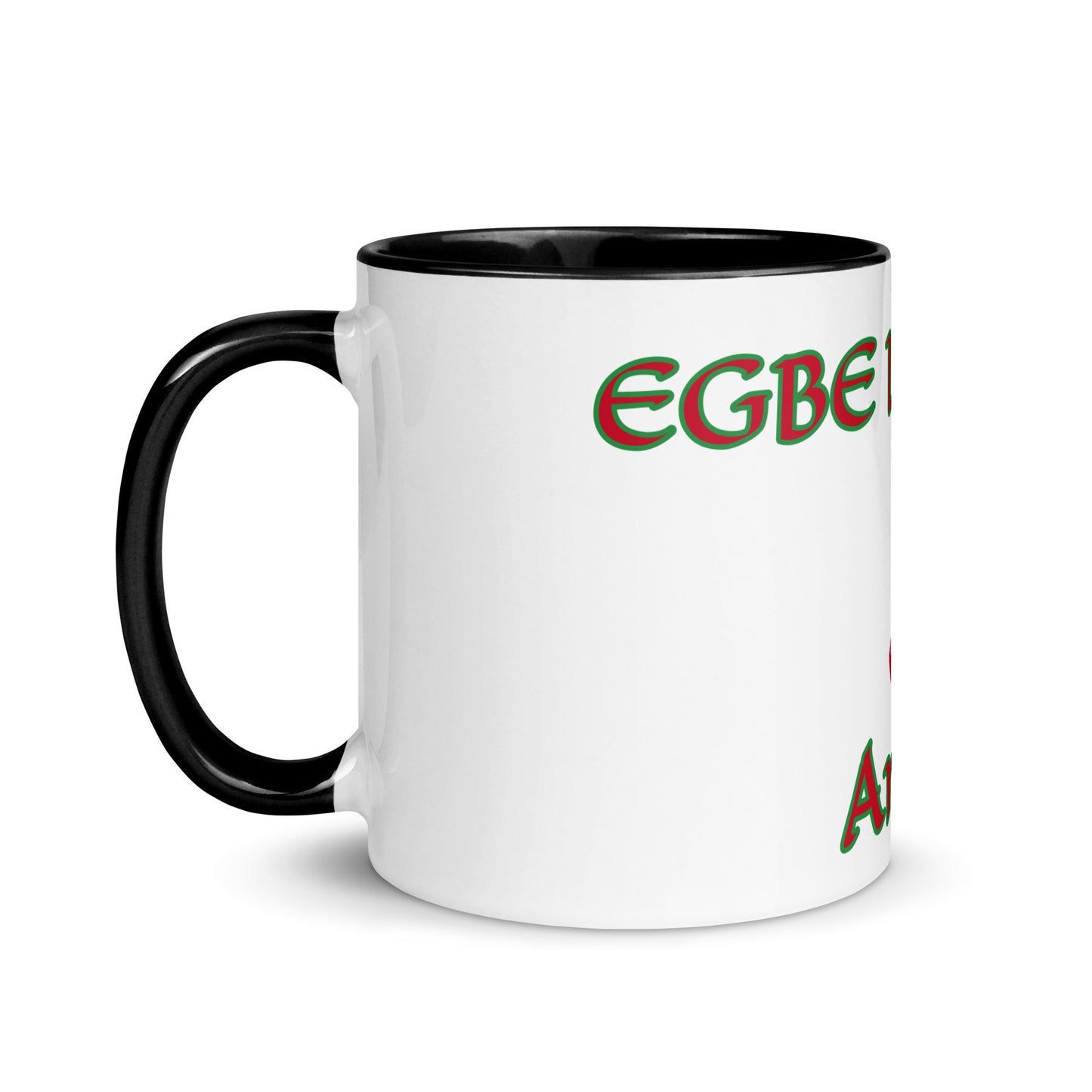 Egbe Amen 1 white Mug with Color Inside