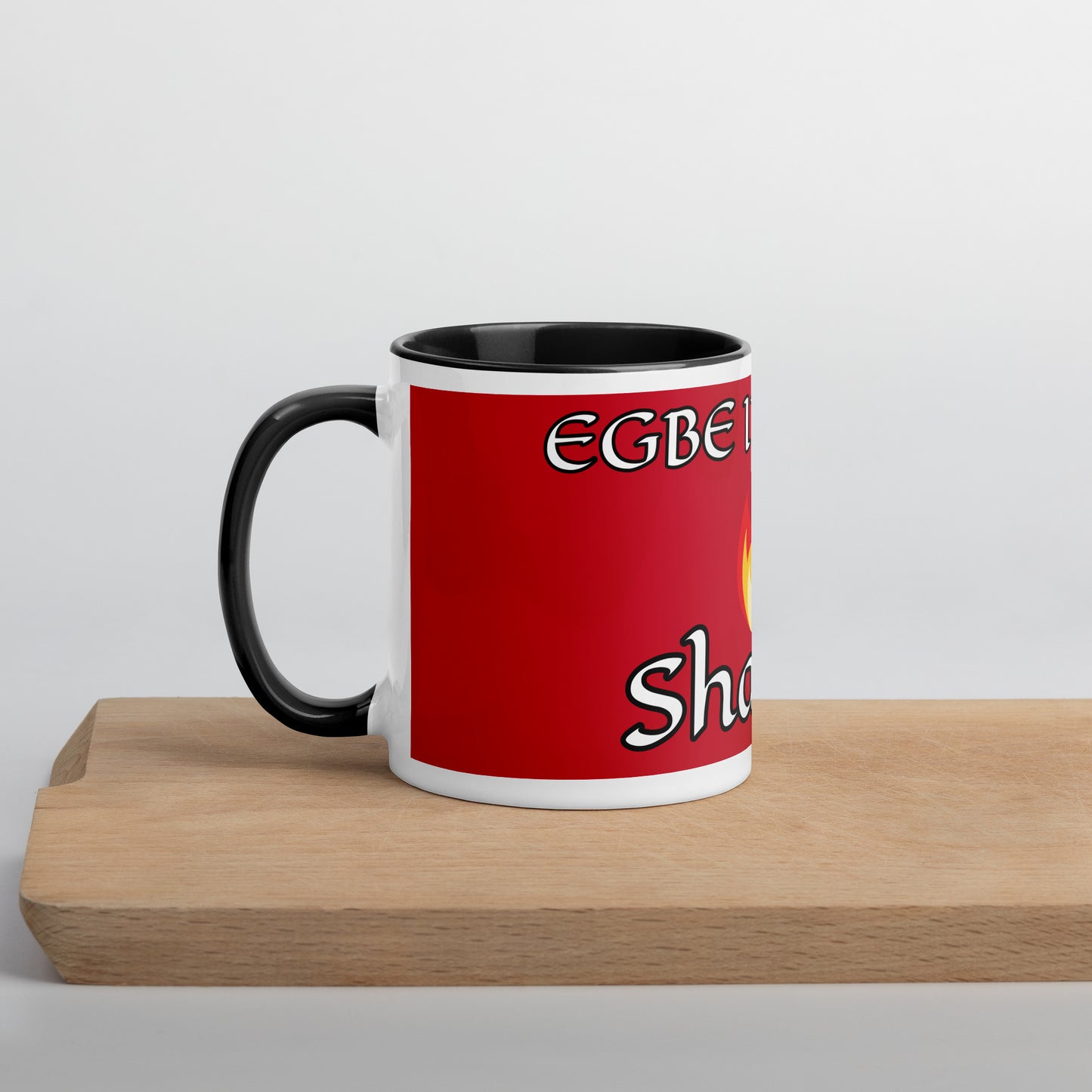 Egbe Shango Red Mug with Color Inside