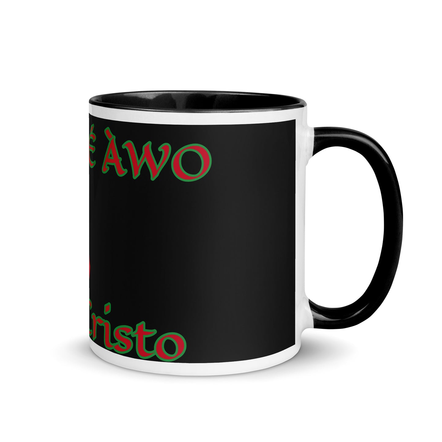 Egbe Jesús Cristo 1 black Mug with Color Inside