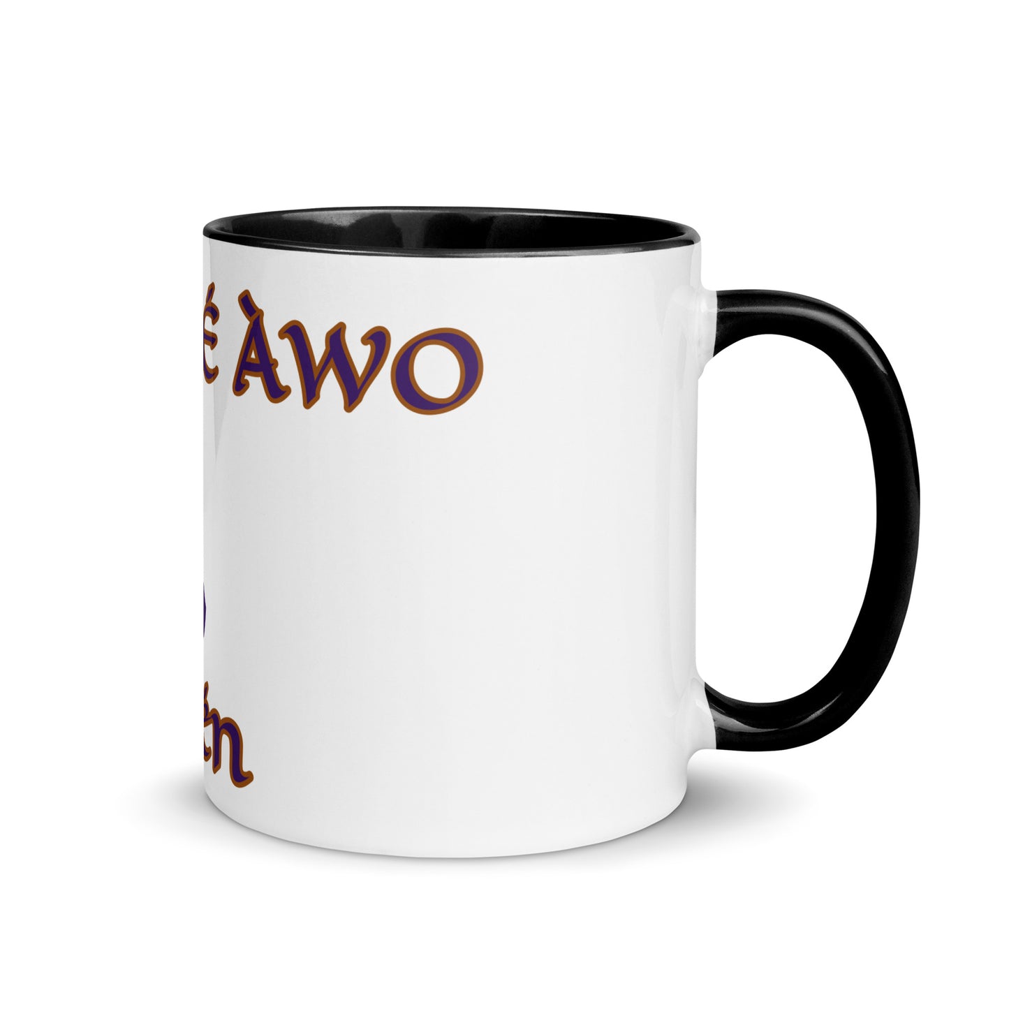 Egbe Amen 2 white Mug with Color Inside