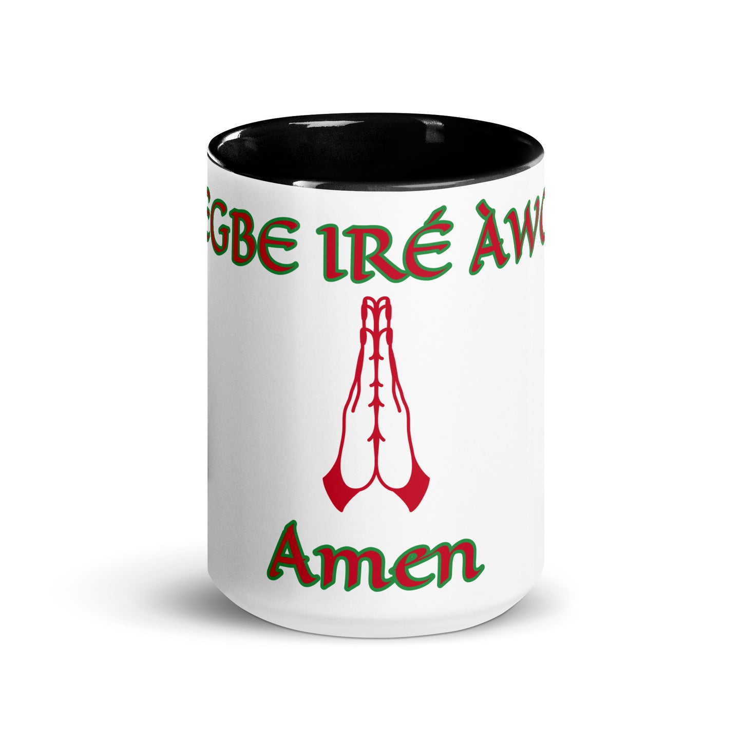 Egbe Amen 1 white Mug with Color Inside