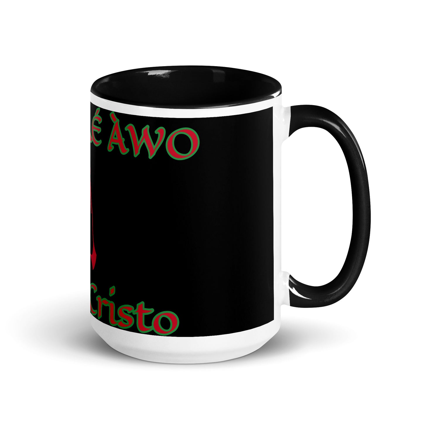 Egbe Jesús Cristo 1 black Mug with Color Inside