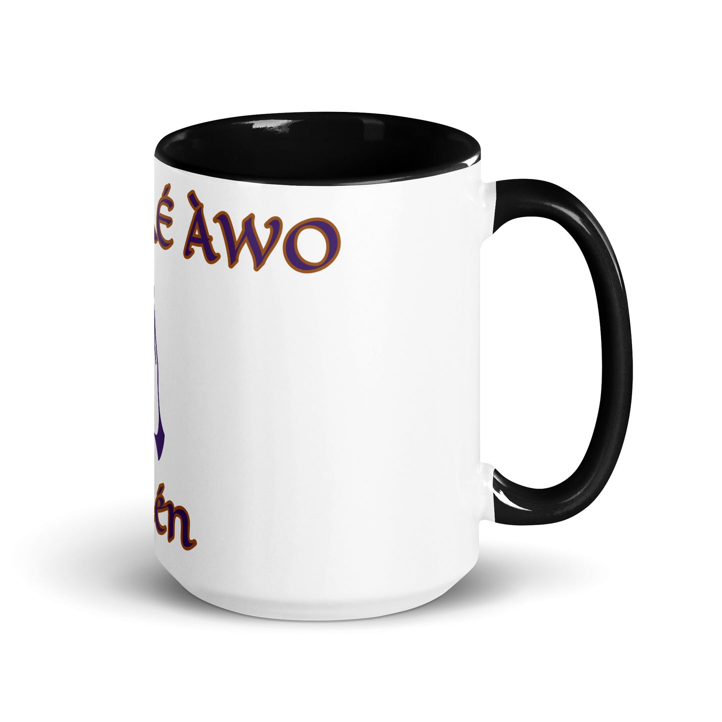 Egbe Amen 2 white Mug with Color Inside