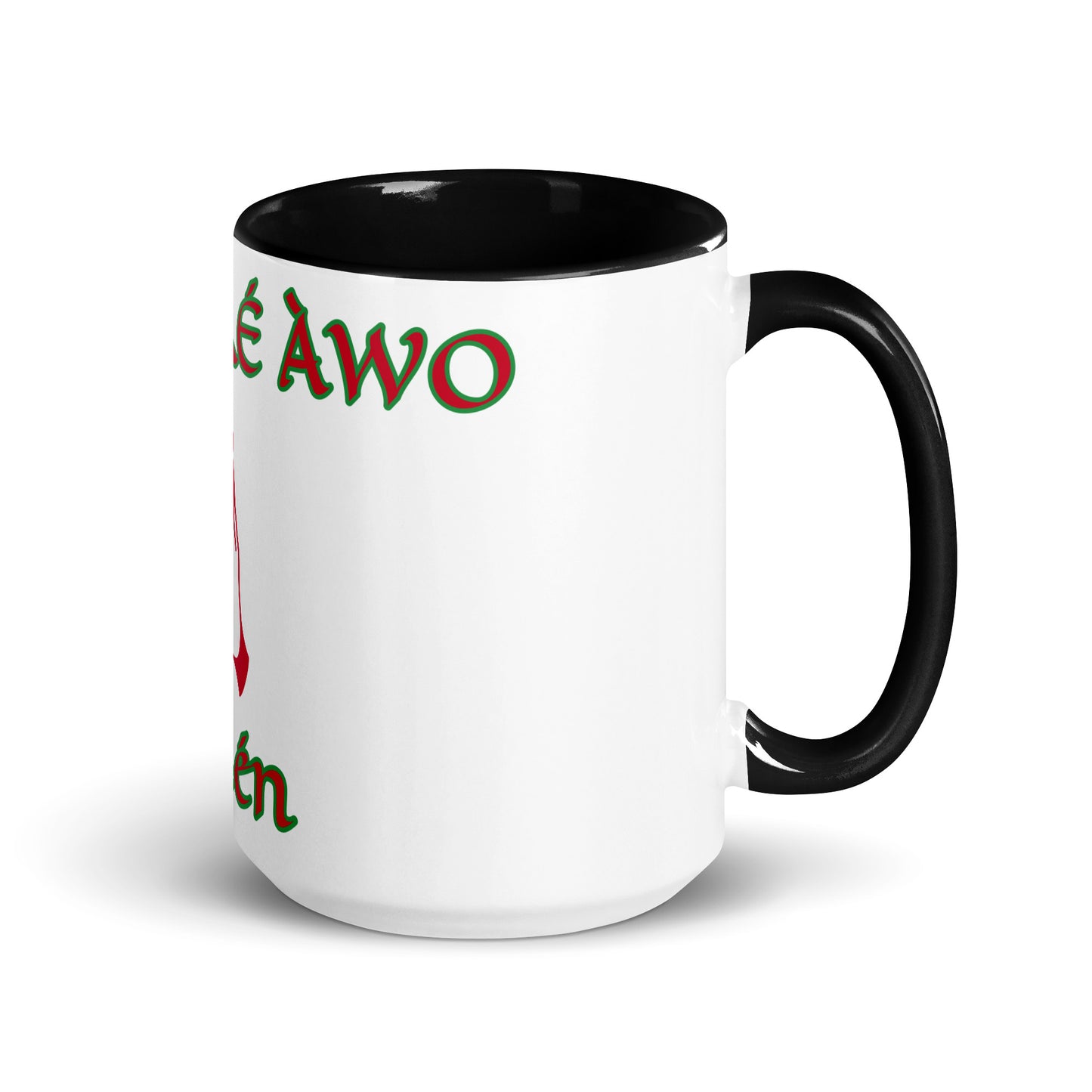 Egbe Amén 1 white Mug with Color Inside