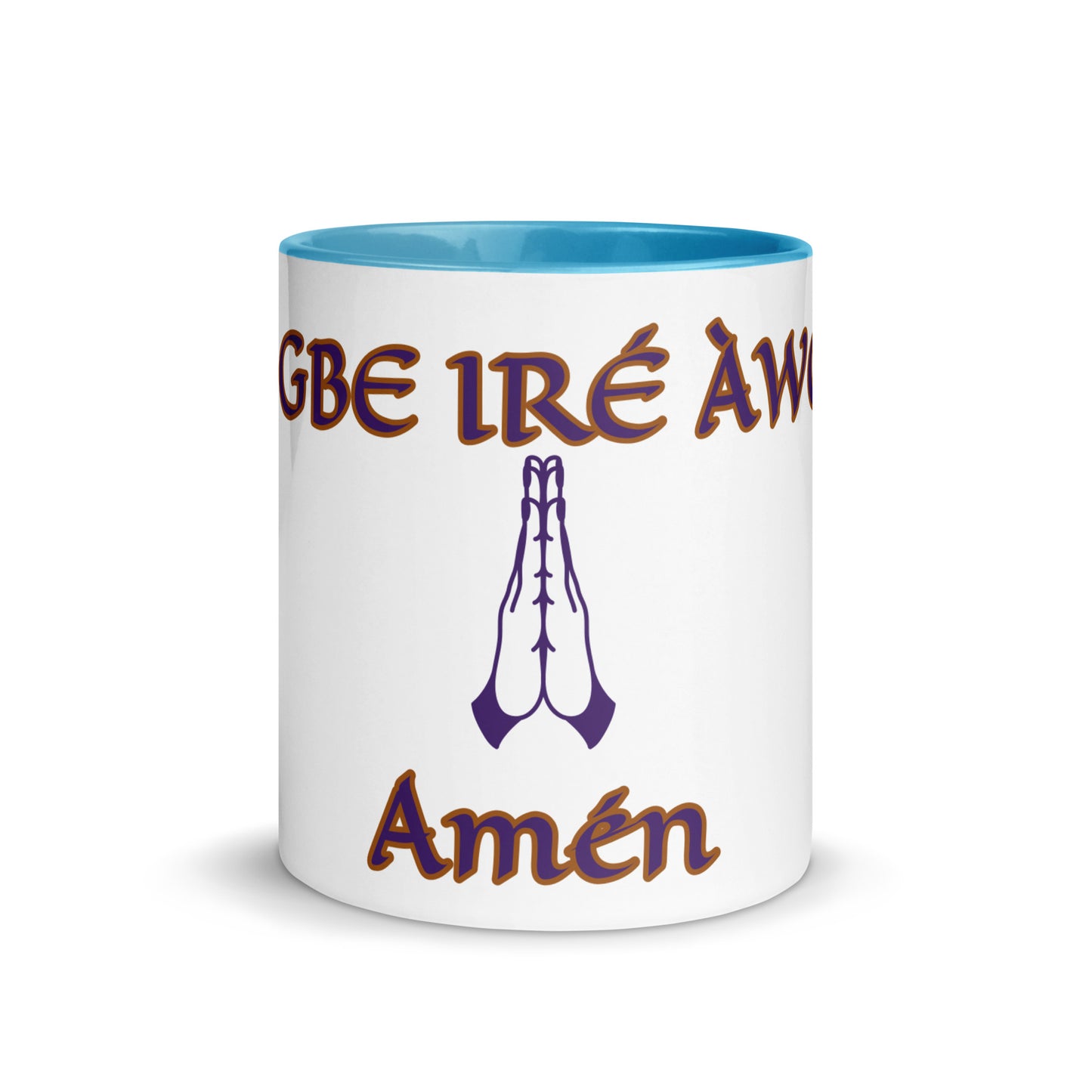 Egbe Amen 2 white Mug with Color Inside