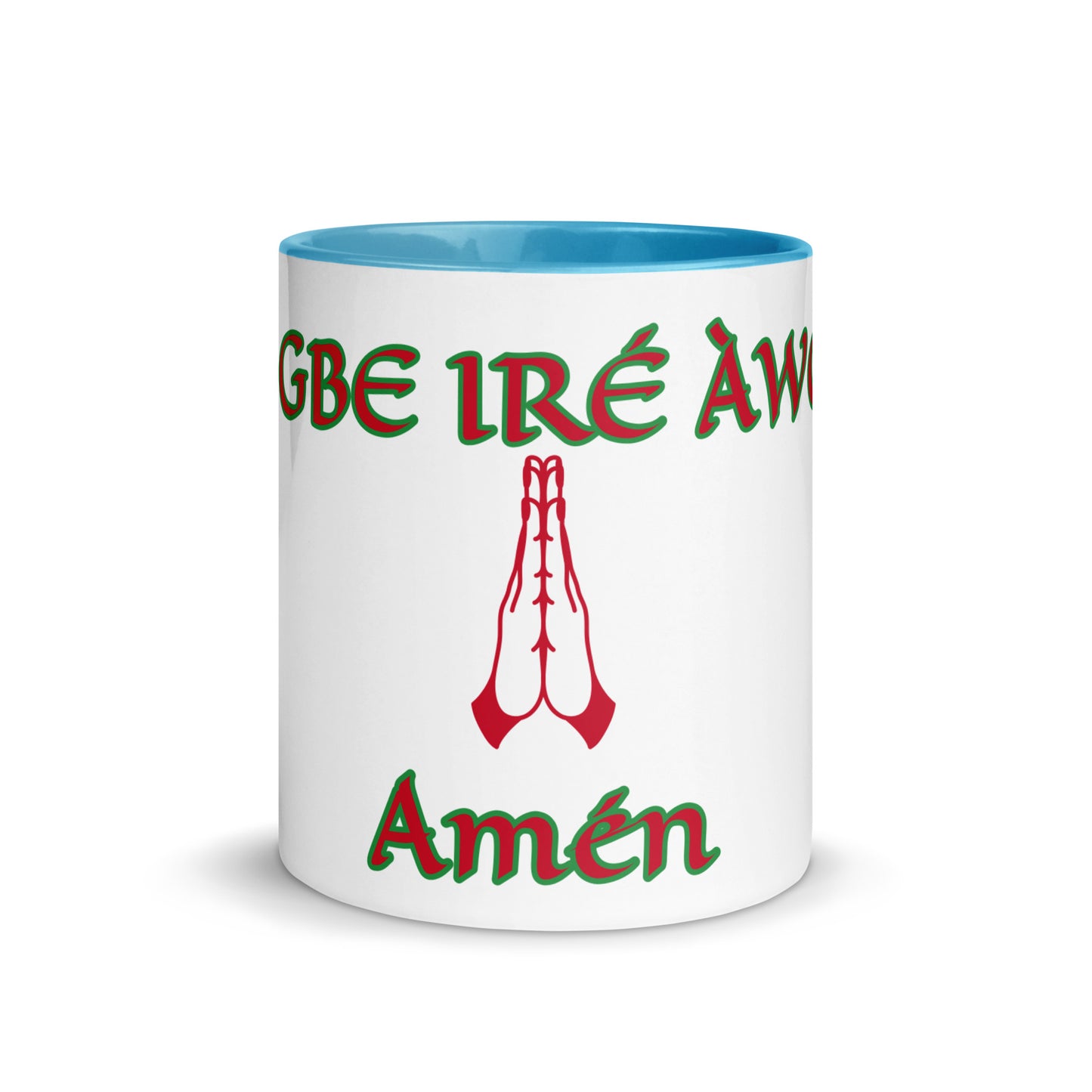 Egbe Amén 1 white Mug with Color Inside