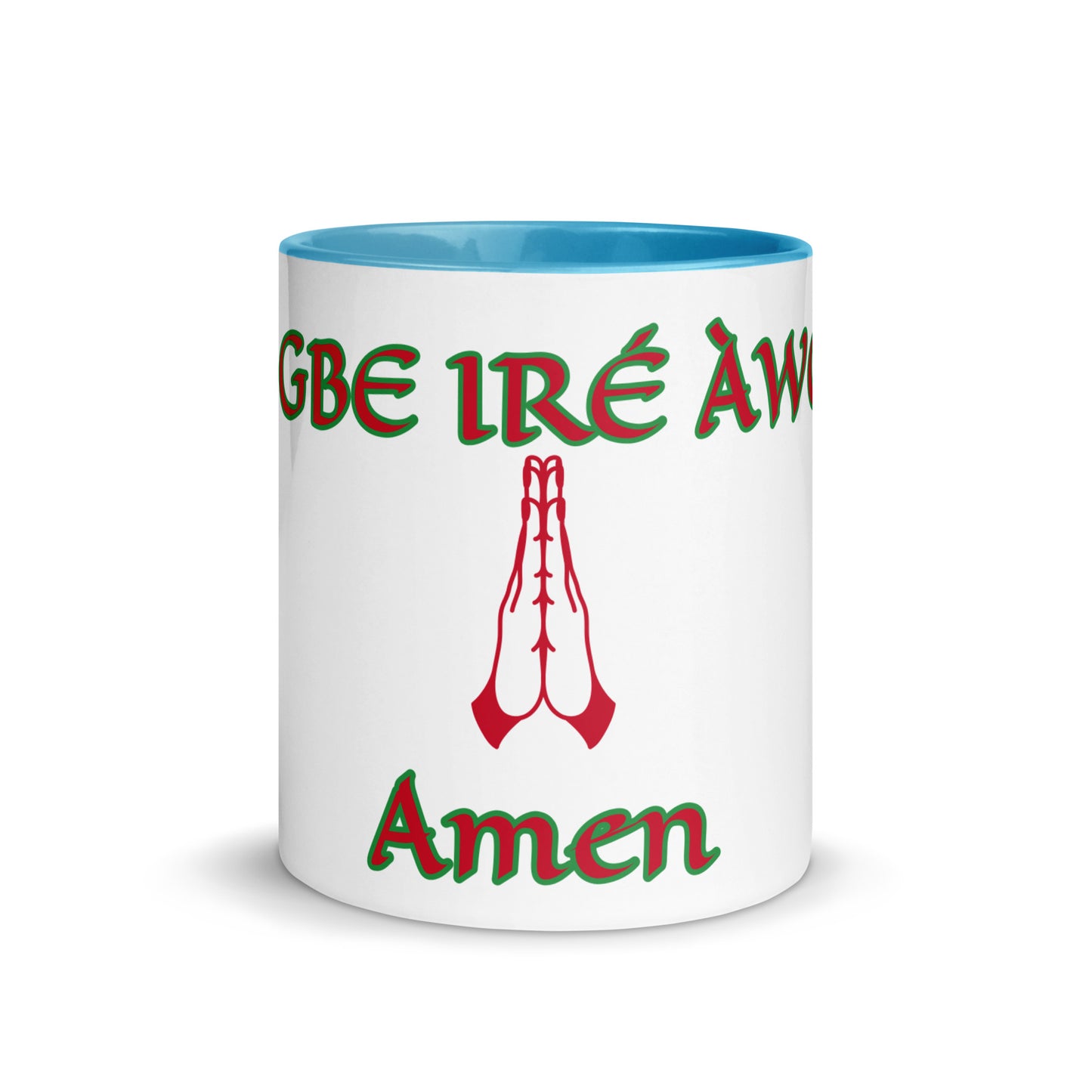 Egbe Amen 1 white Mug with Color Inside