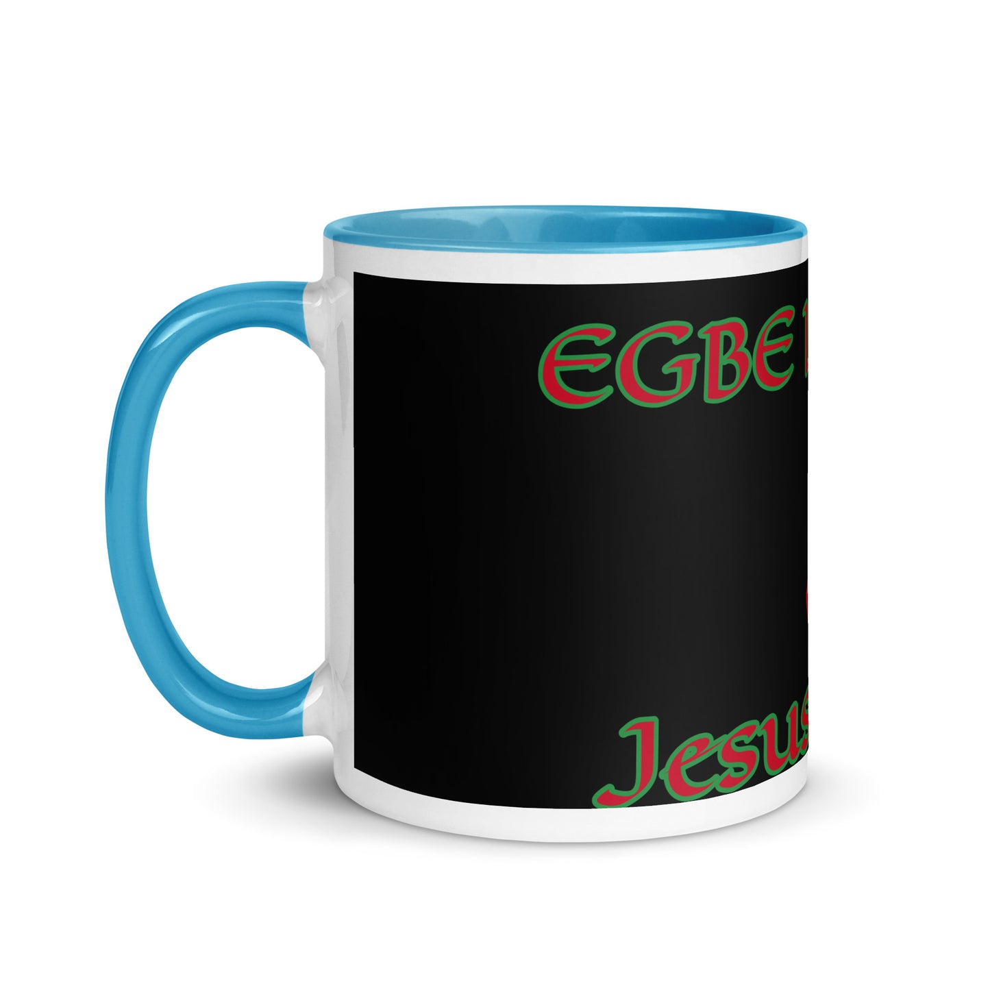 Egbe Jesus Christ 1 black Mug with Color Inside