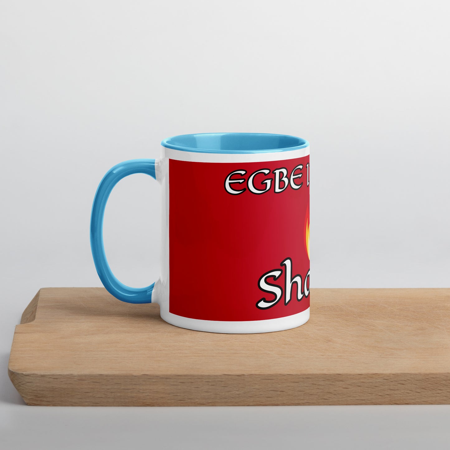 Egbe Shango Red Mug with Color Inside