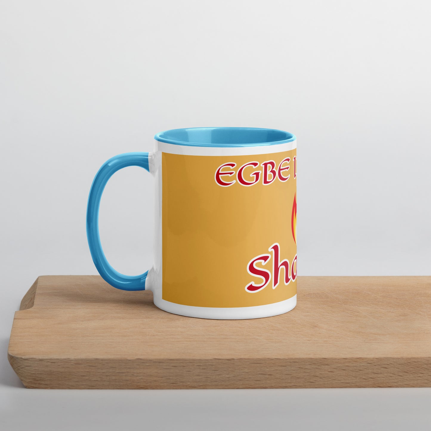 Egbe Shango Gold Mug with Color Inside