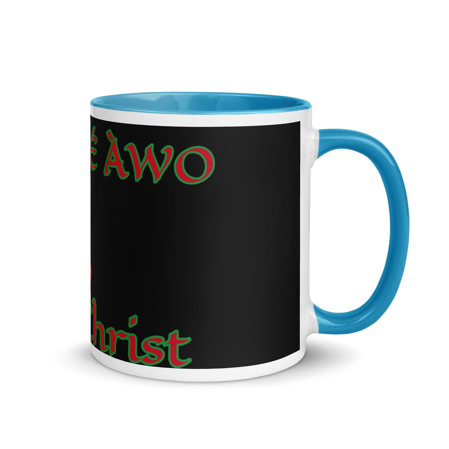 Egbe Jesus Christ 1 black Mug with Color Inside