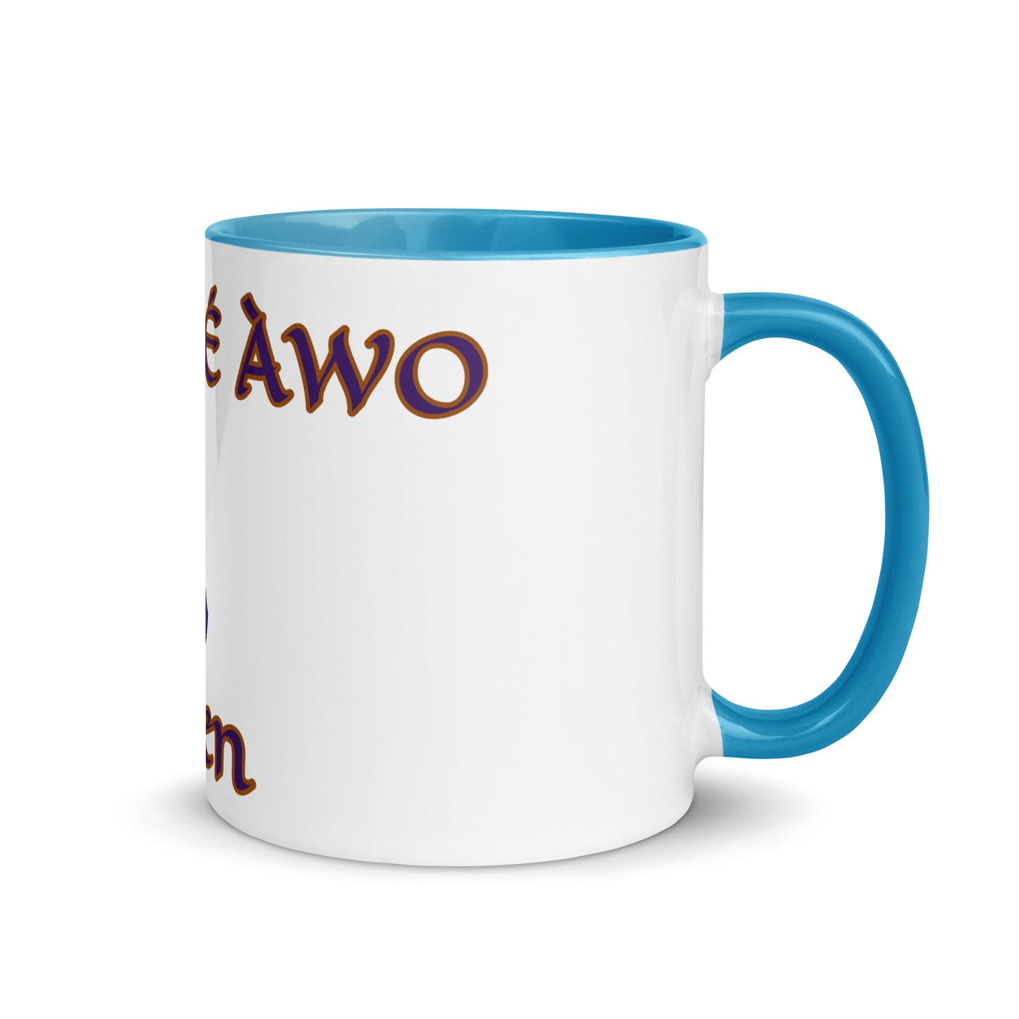 Egbe Amén 2 white Mug with Color Inside