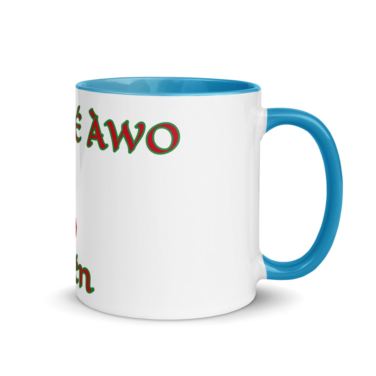 Egbe Amén 1 white Mug with Color Inside