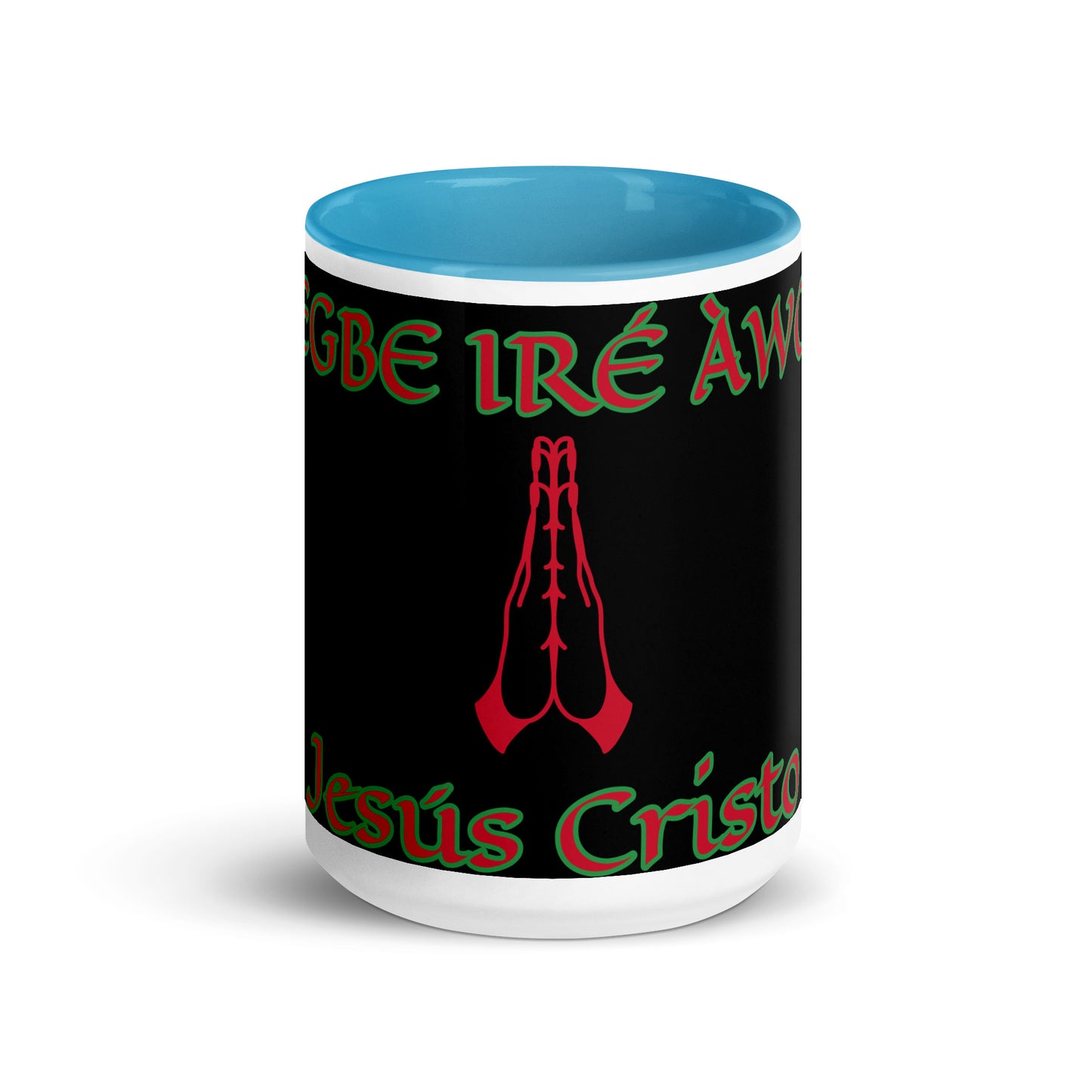 Egbe Jesús Cristo 1 black Mug with Color Inside