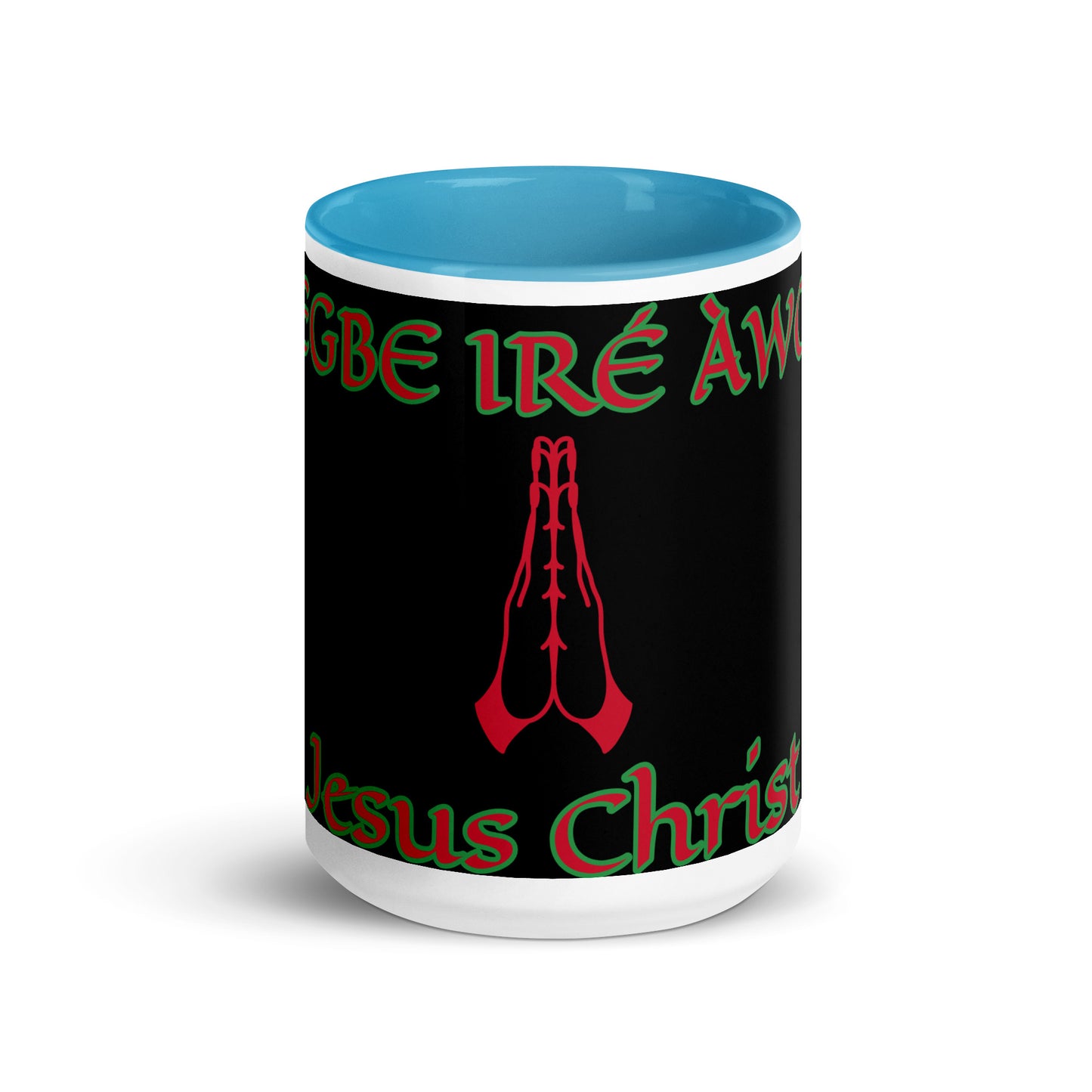 Egbe Jesus Christ 1 black Mug with Color Inside