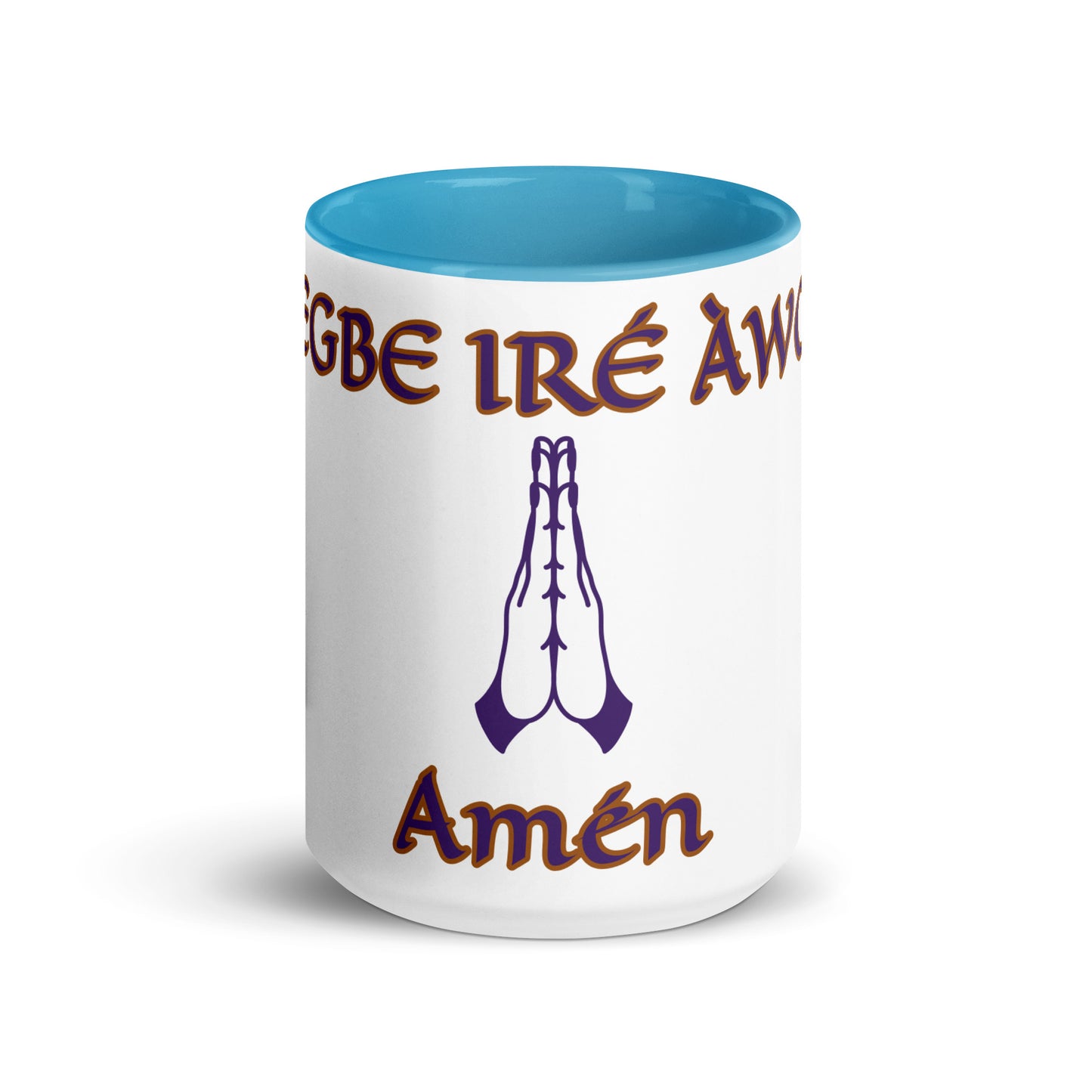 Egbe Amen 2 white Mug with Color Inside