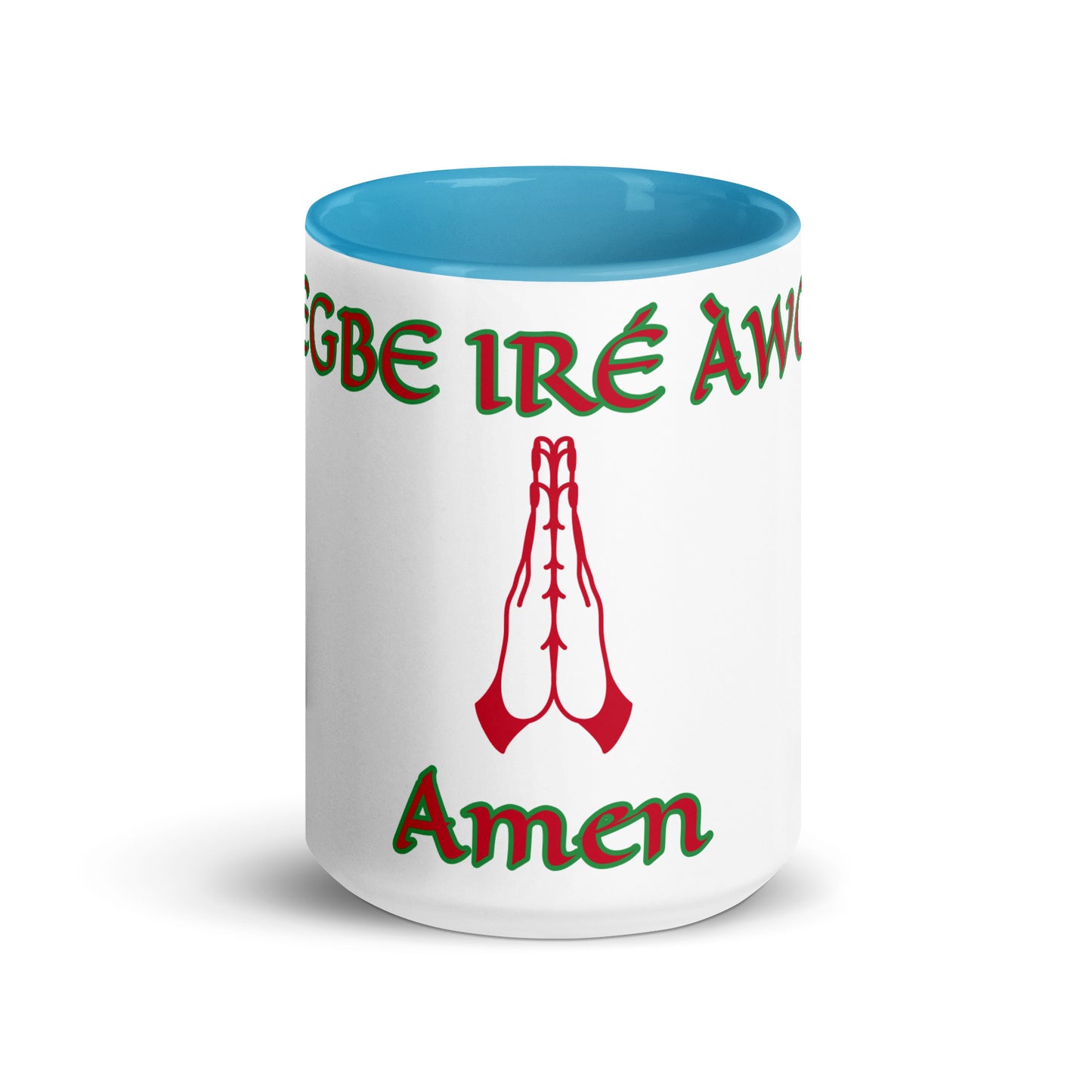 Egbe Amen 1 white Mug with Color Inside