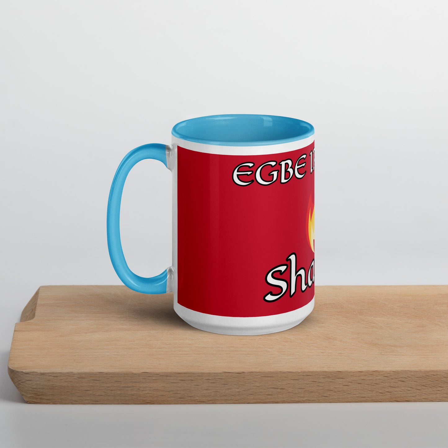 Egbe Shango Red Mug with Color Inside