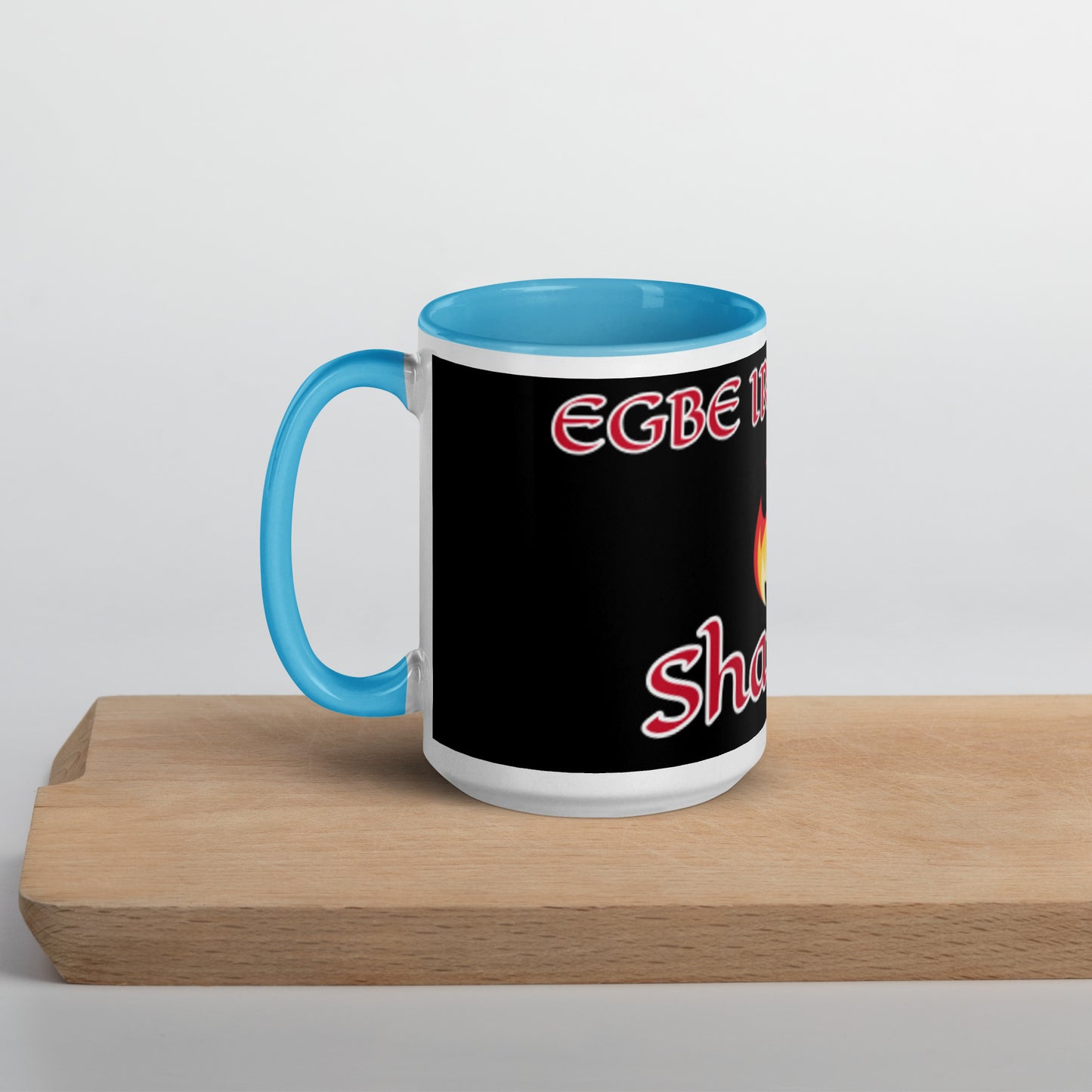 Egbe Shango Black Mug with Color Inside