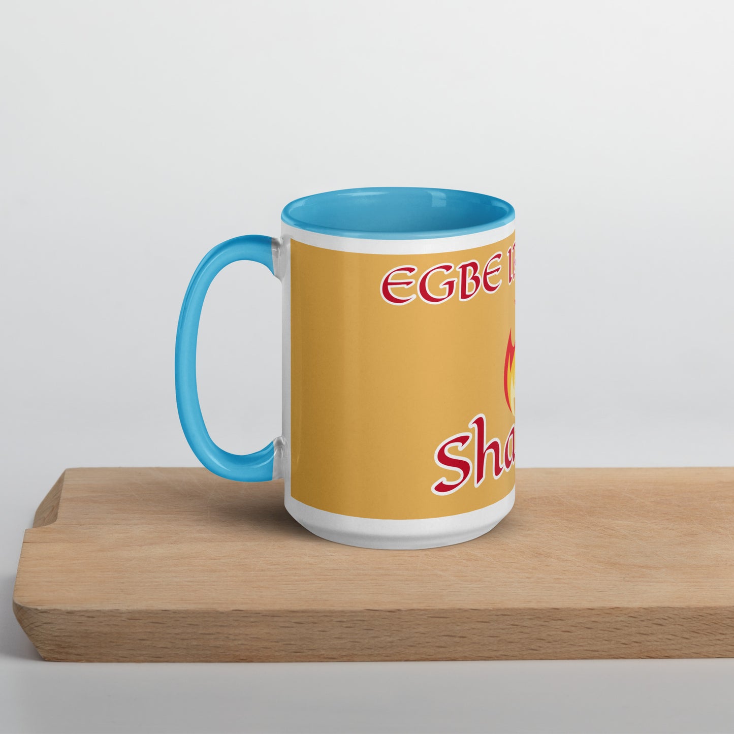 Egbe Shango Gold Mug with Color Inside