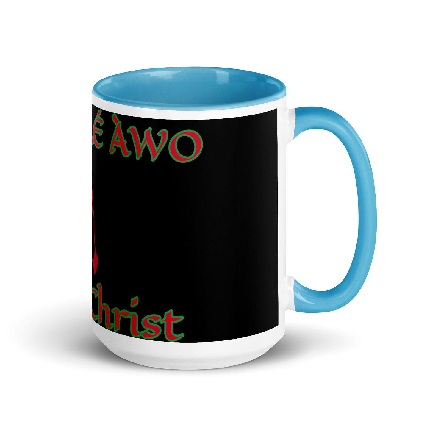 Egbe Jesus Christ 1 black Mug with Color Inside