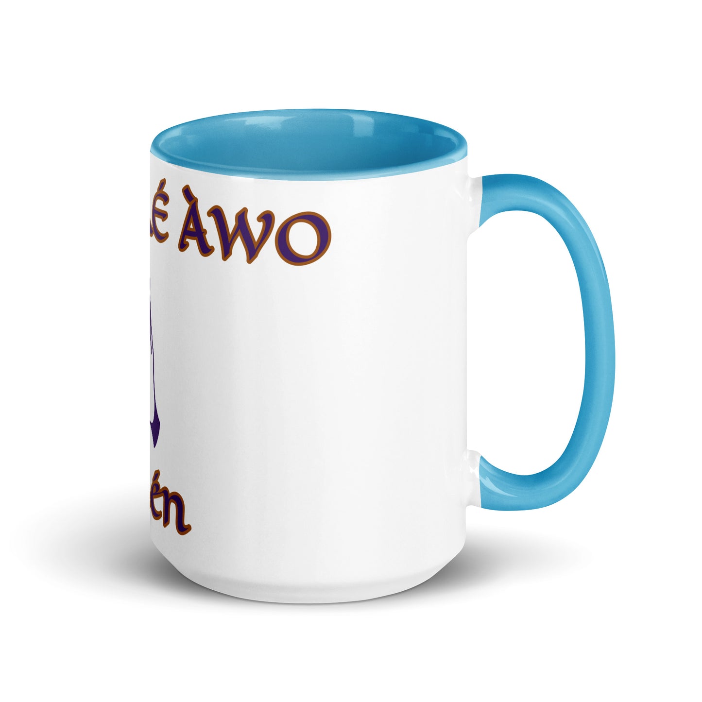 Egbe Amen 2 white Mug with Color Inside