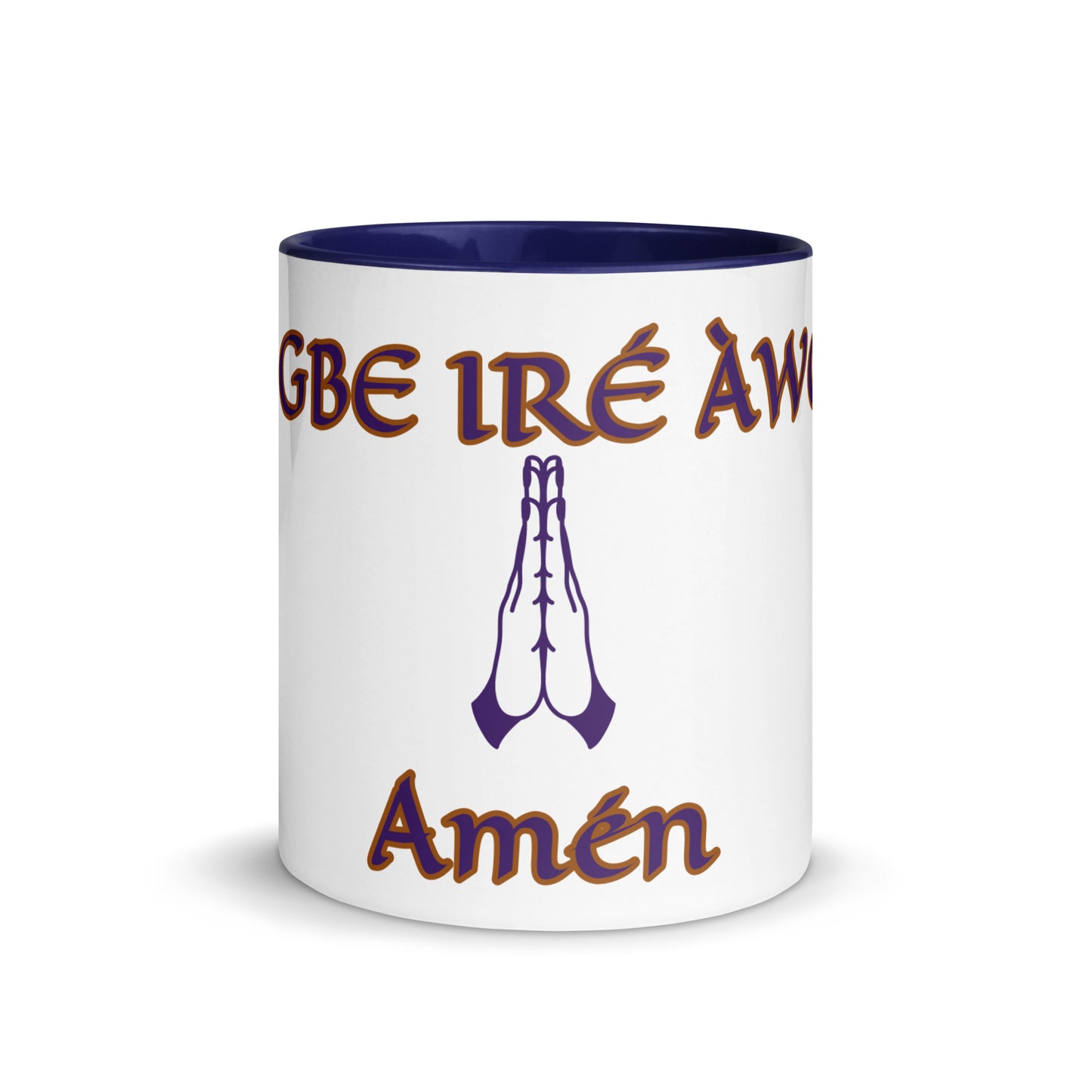 Egbe Amen 2 white Mug with Color Inside