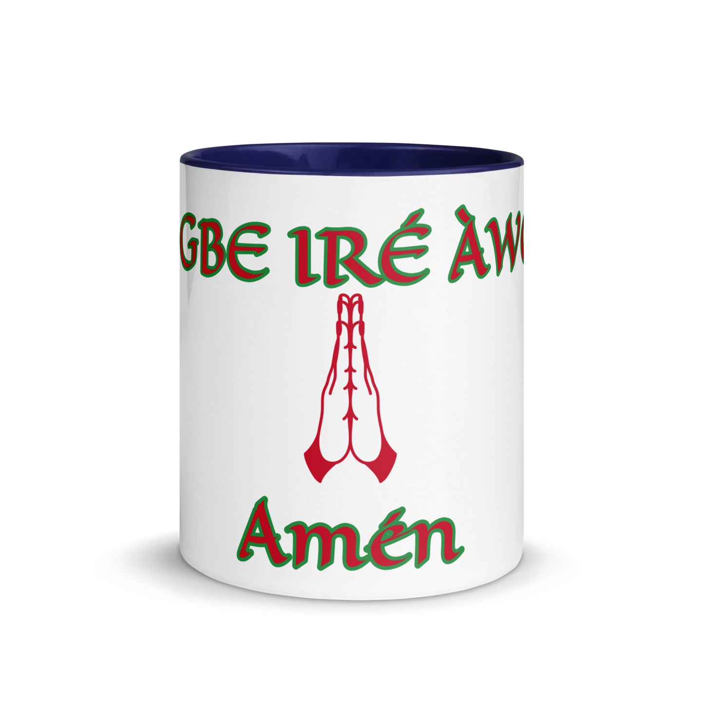 Egbe Amén 1 white Mug with Color Inside