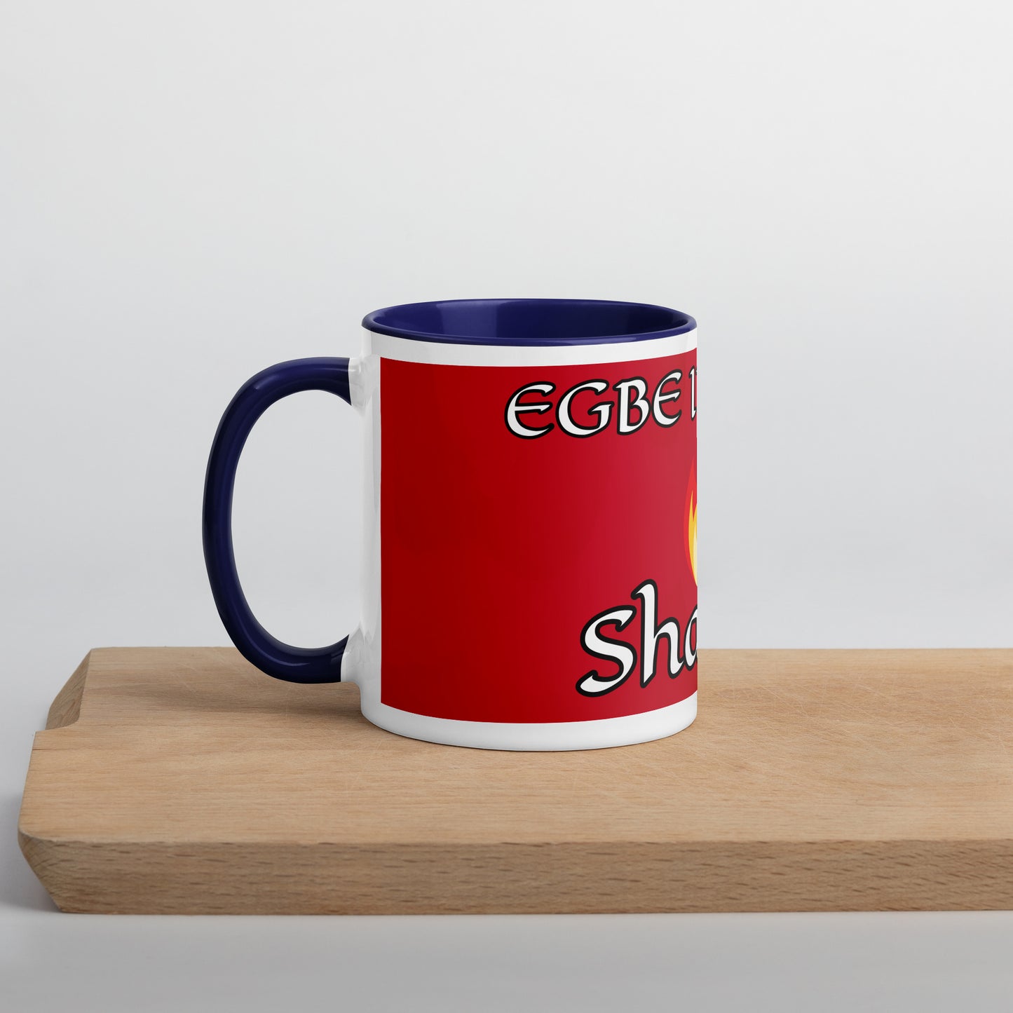 Egbe Shango Red Mug with Color Inside