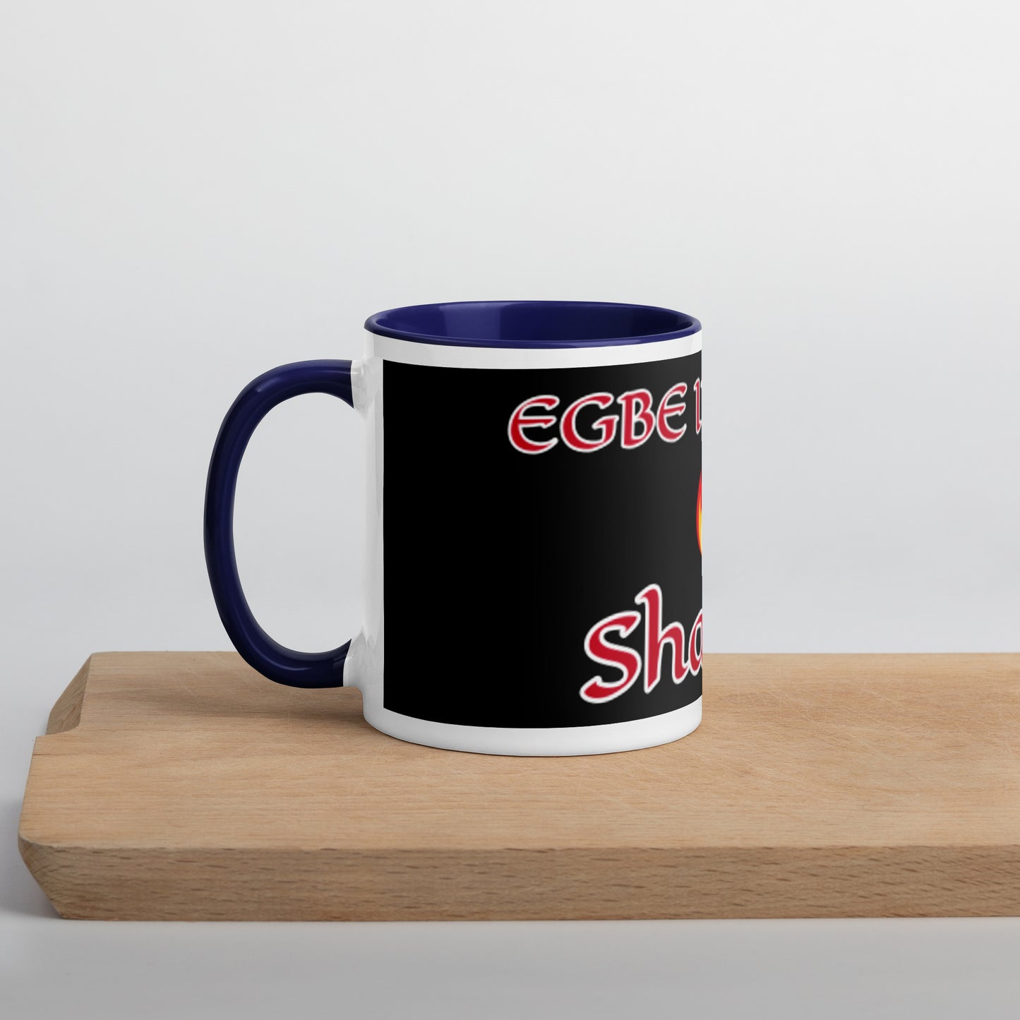 Egbe Shango Black Mug with Color Inside